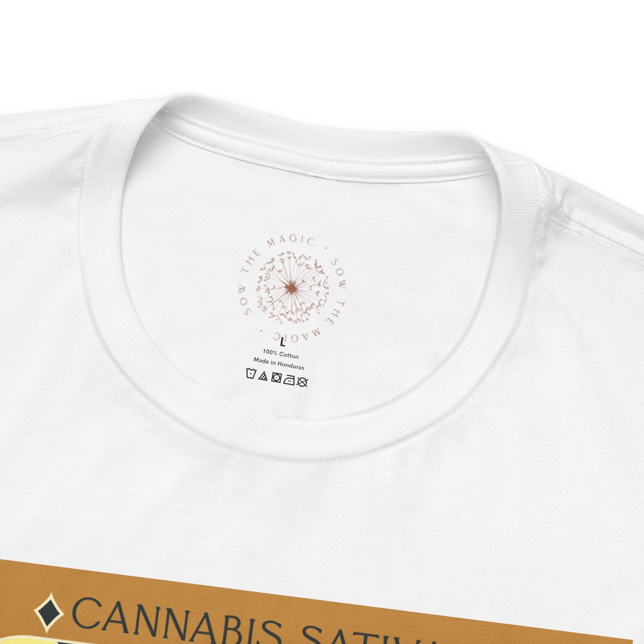 🌿 The Tower – Cannabis Sativa Botanical Tarot Card Unisex Graphic Tee