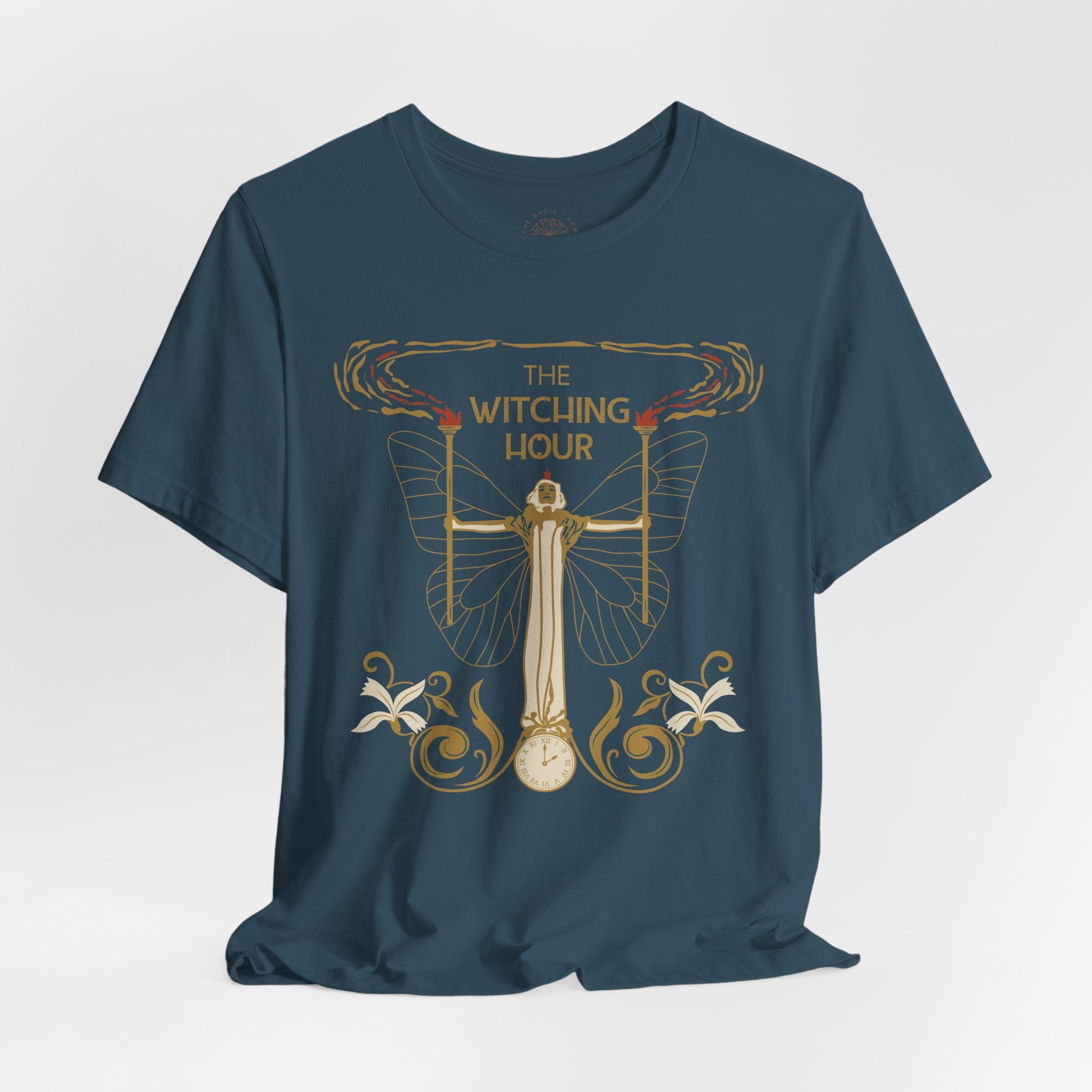 🧙‍♀️ Witching Hour T-Shirt – Unisex Mystical Graphic Tee | Soft Cotton Moon Witch Shirt | Halloween, Witchy Gift