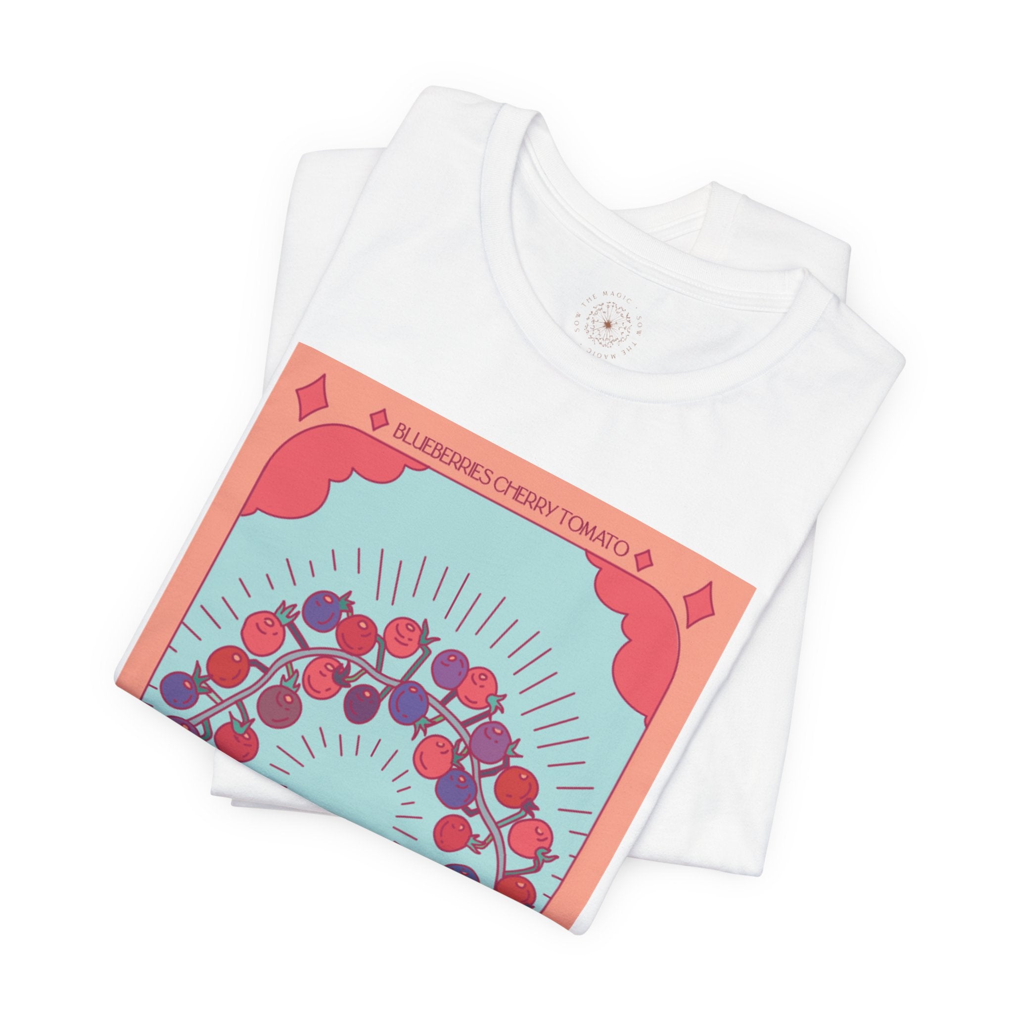 🫐 The Magician – Blueberry Botanical Tarot Card Unisex Graphic Tee
