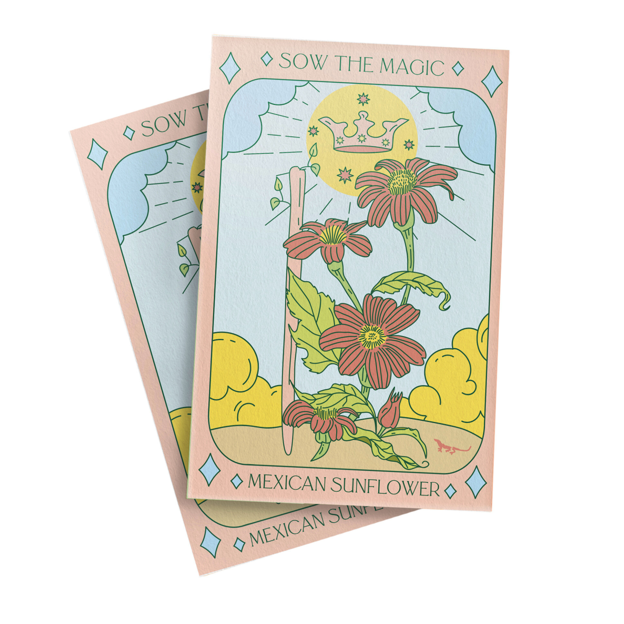 Mexican Sunflower Tarot Seed Packet