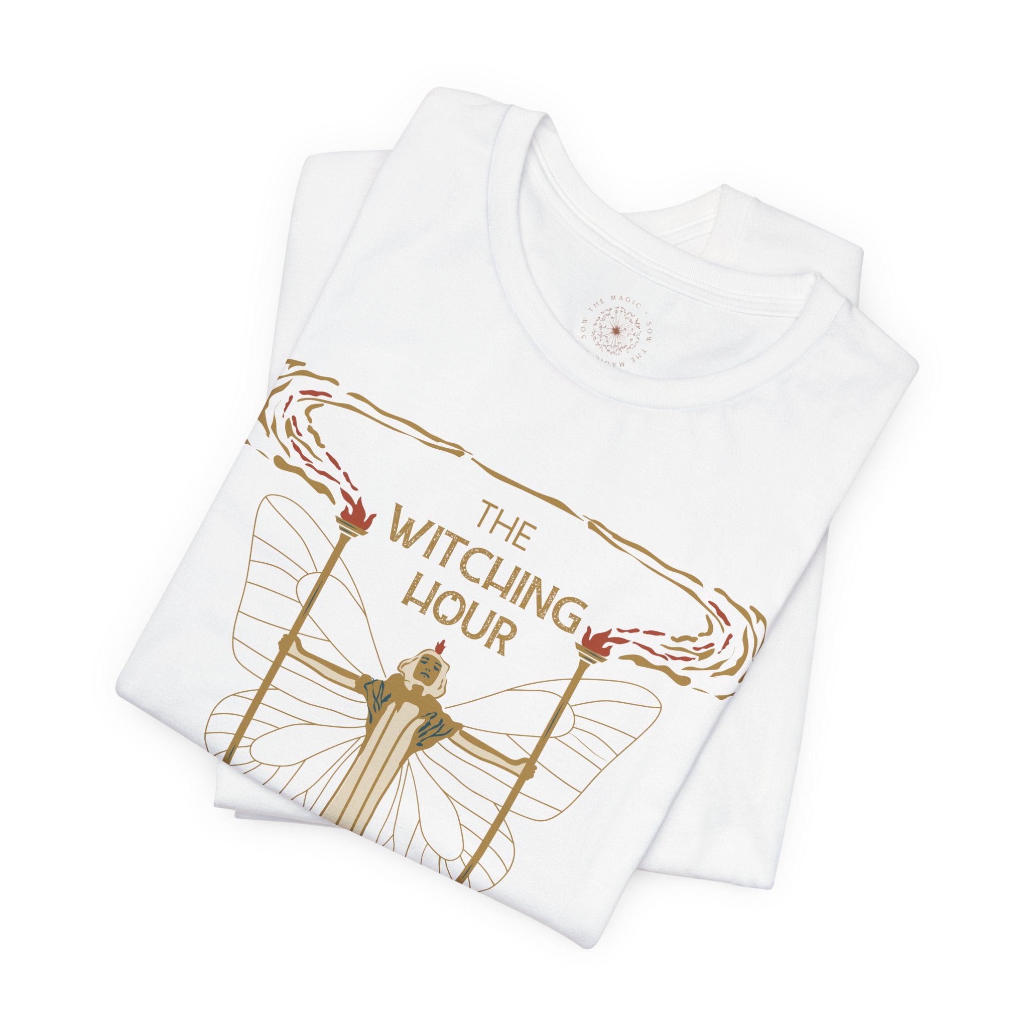 🧙‍♀️ Witching Hour T-Shirt – Unisex Mystical Graphic Tee | Soft Cotton Moon Witch Shirt | Halloween, Witchy Gift