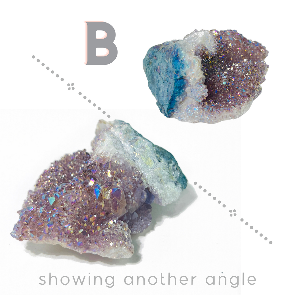 Aura Amethyst Spirit Quartz Natural Raw Crystal Specimen