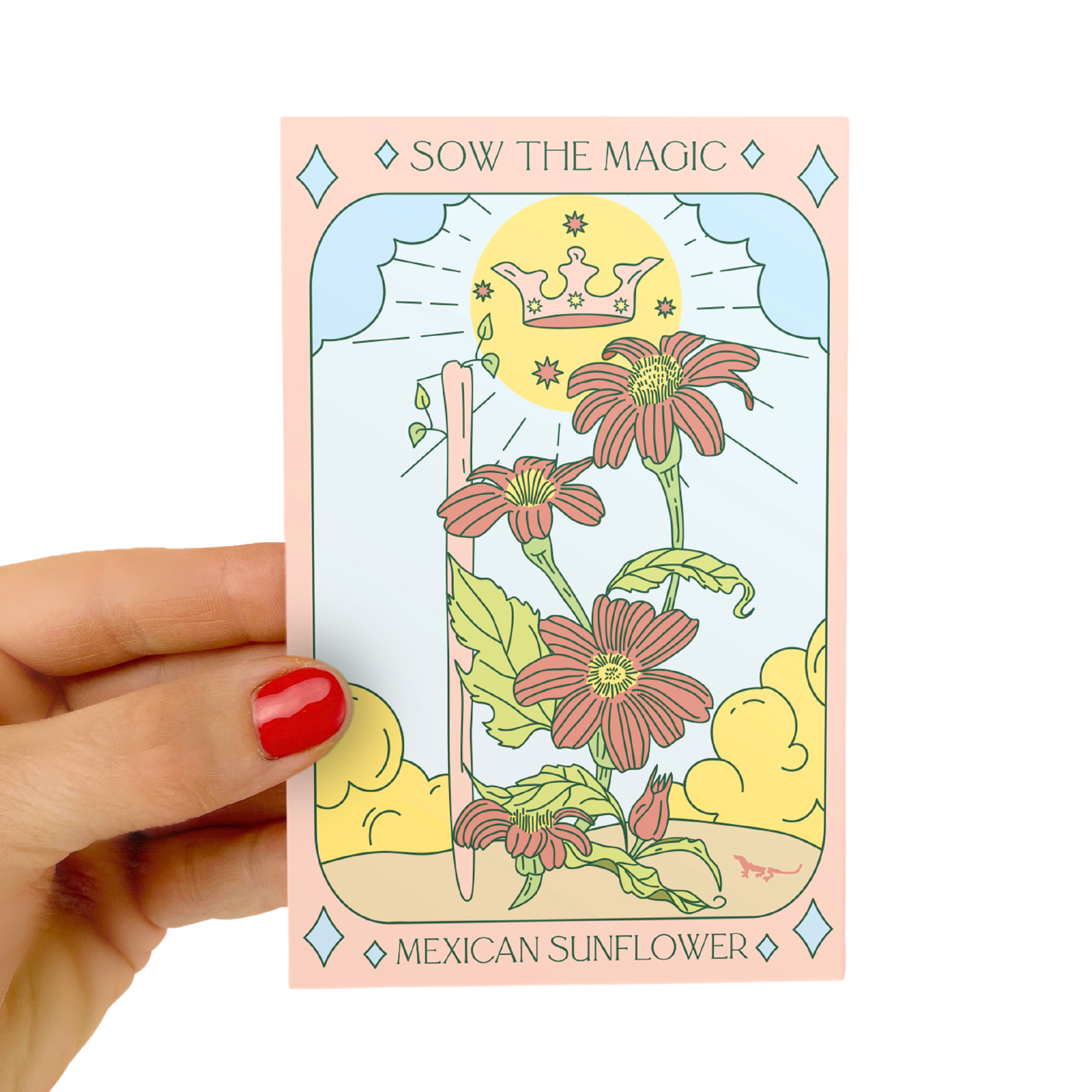 Mexican Sunflower Tarot Seed Packet - Thumbnail 3