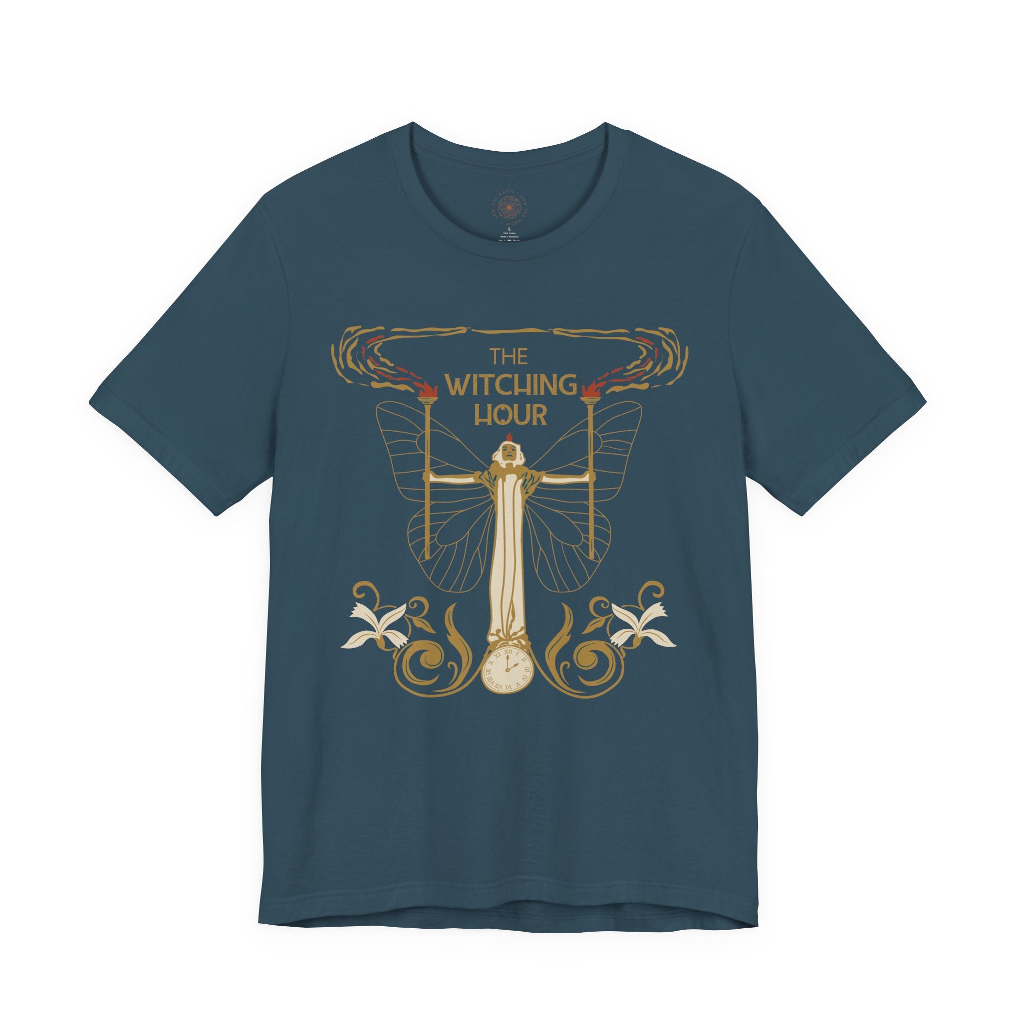 🧙‍♀️ Witching Hour T-Shirt – Unisex Mystical Graphic Tee | Soft Cotton Moon Witch Shirt | Halloween, Witchy Gift