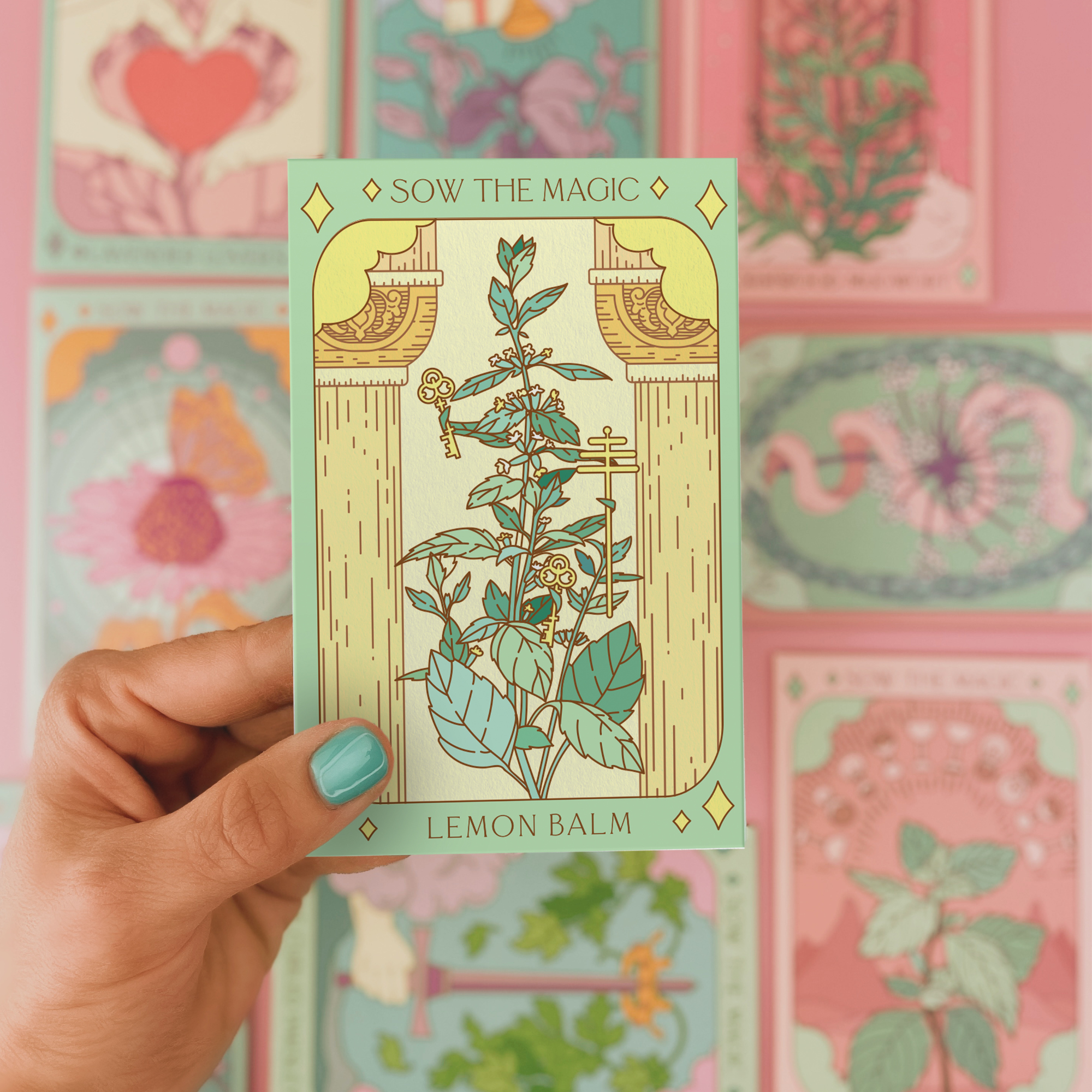 Lemon Balm Tarot Seed Packet