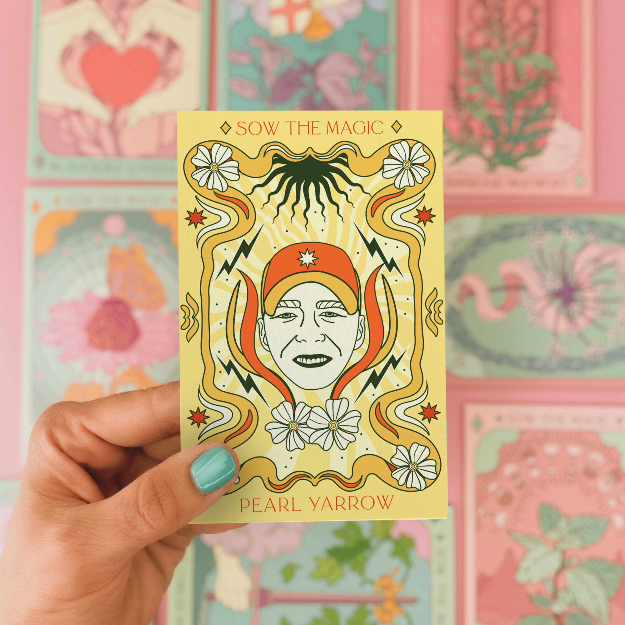 Pearl Yarrow Tarot Seed Packet