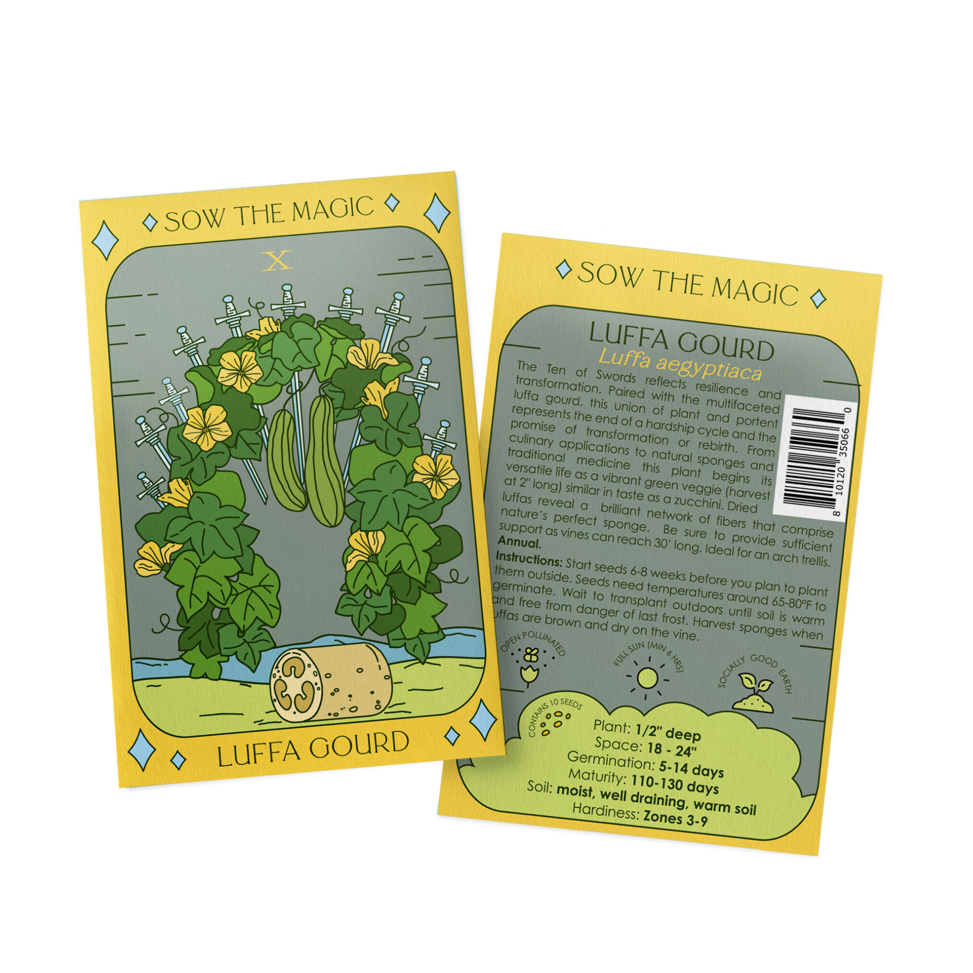 Luffa Gourd Tarot Seed Packet