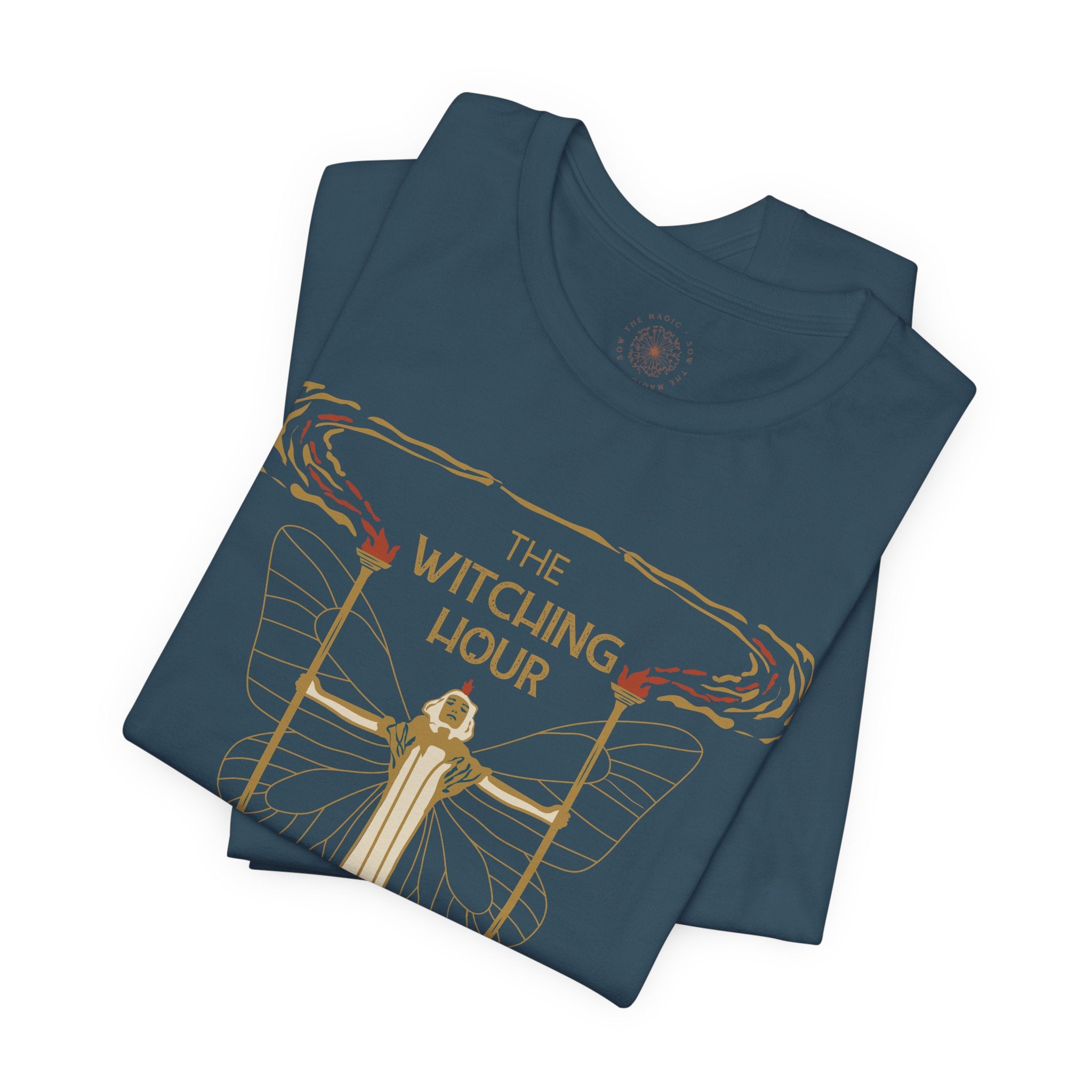 🧙‍♀️ Witching Hour T-Shirt – Unisex Mystical Graphic Tee | Soft Cotton Moon Witch Shirt | Halloween, Witchy Gift