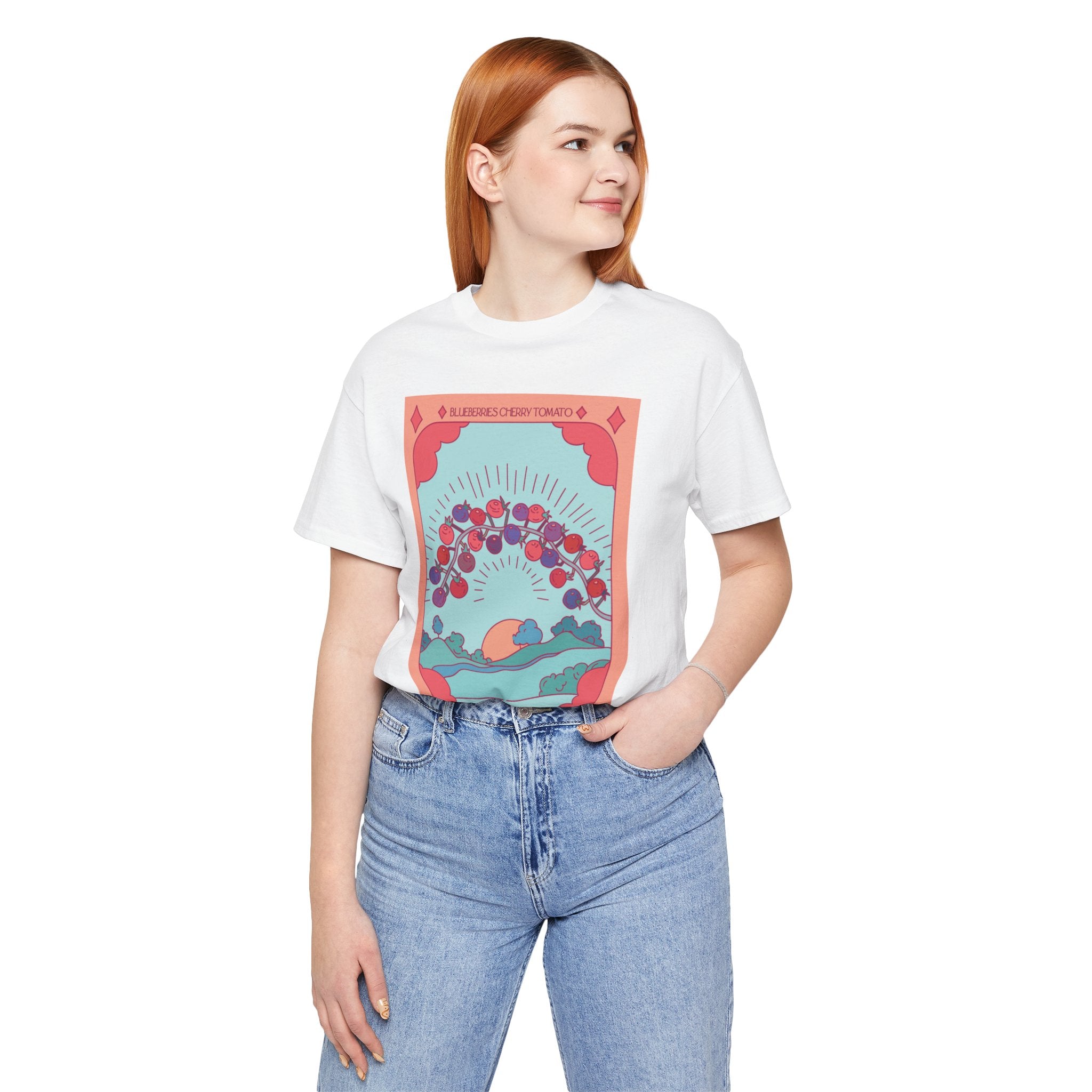 🫐 The Magician – Blueberry Botanical Tarot Card Unisex Graphic Tee