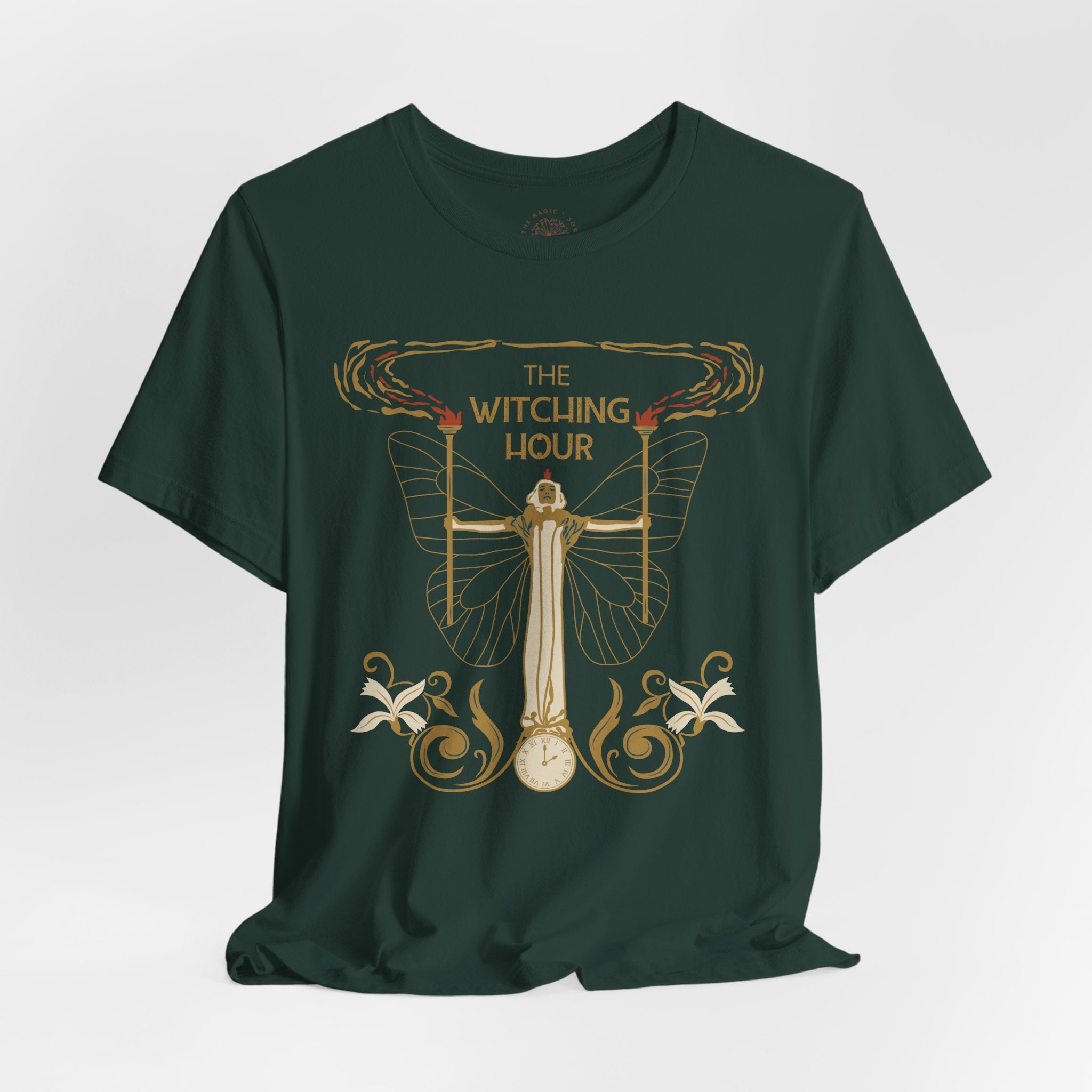 🧙‍♀️ Witching Hour T-Shirt – Unisex Mystical Graphic Tee | Soft Cotton Moon Witch Shirt | Halloween, Witchy Gift