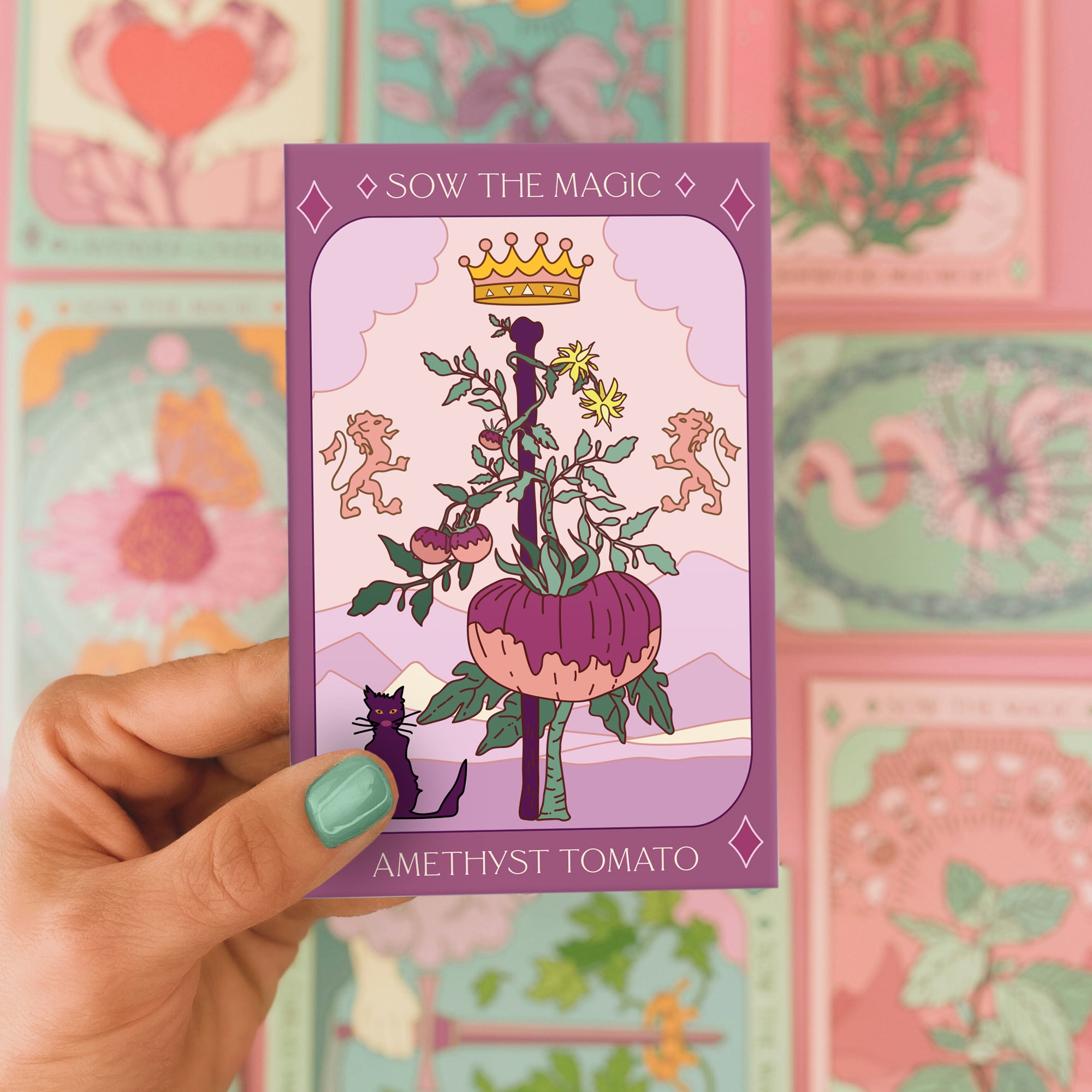 Amethyst Jewel Tomato Tarot Seed Packet