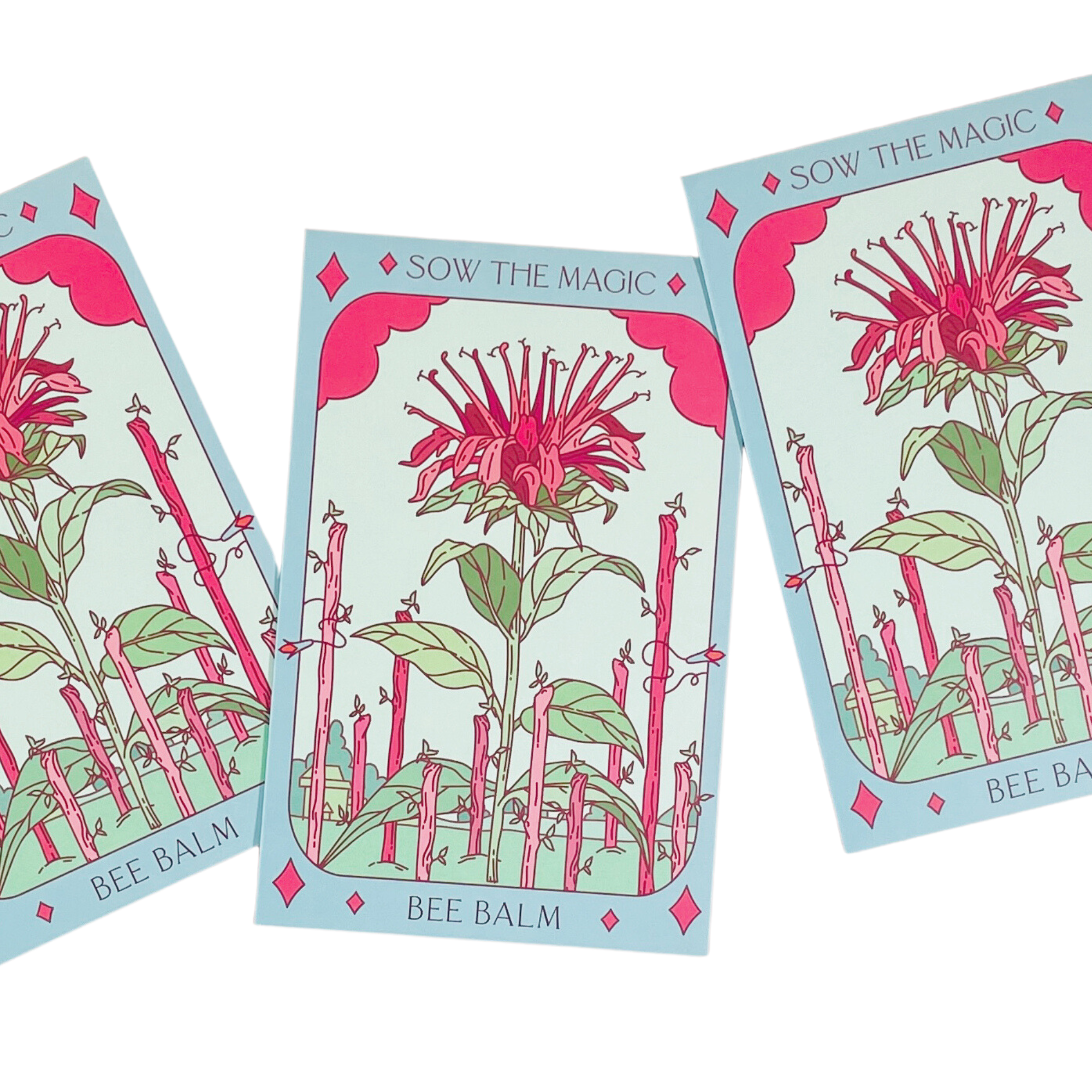 Bee Balm Tarot Seed Packet