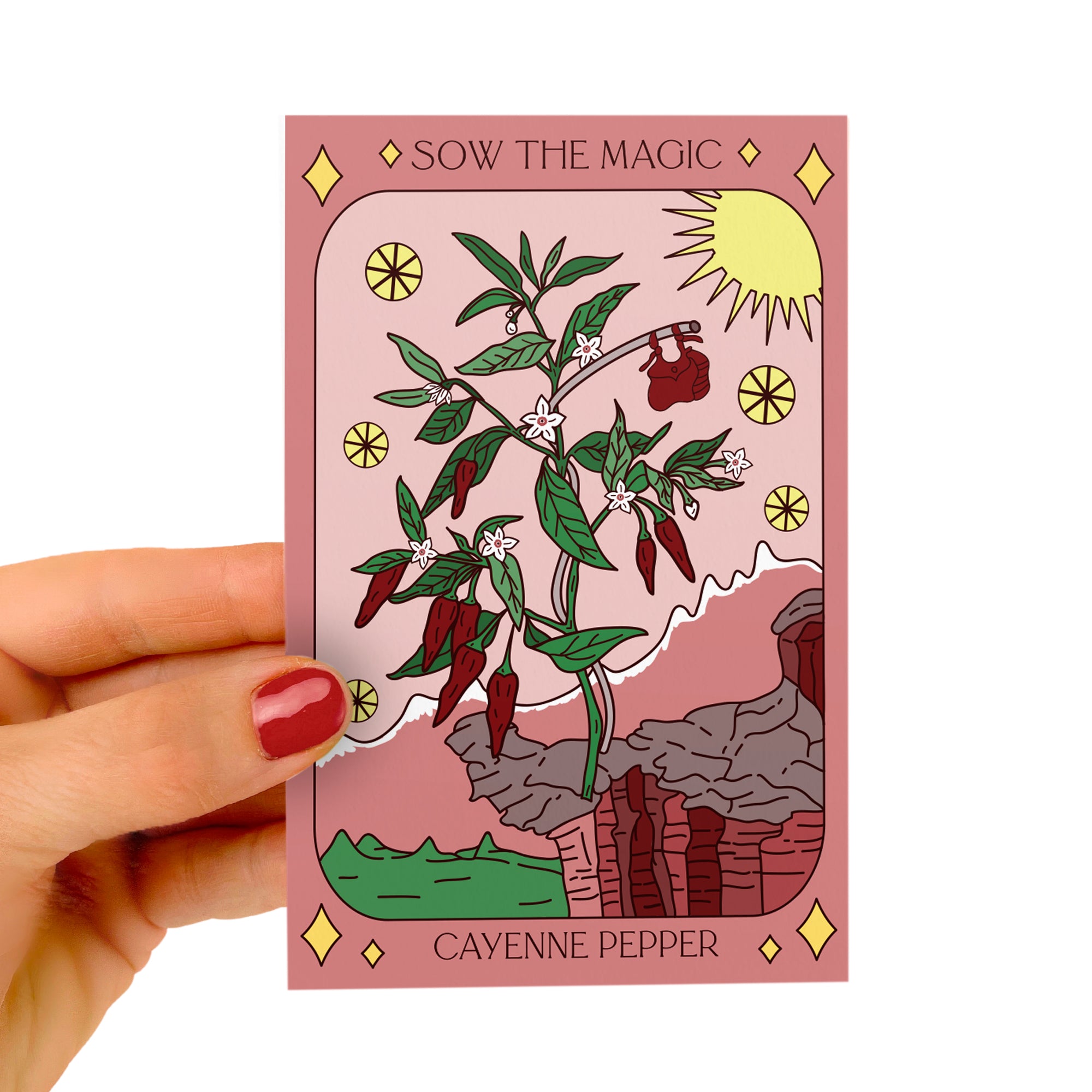 Cayenne Pepper Tarot Seed Packet