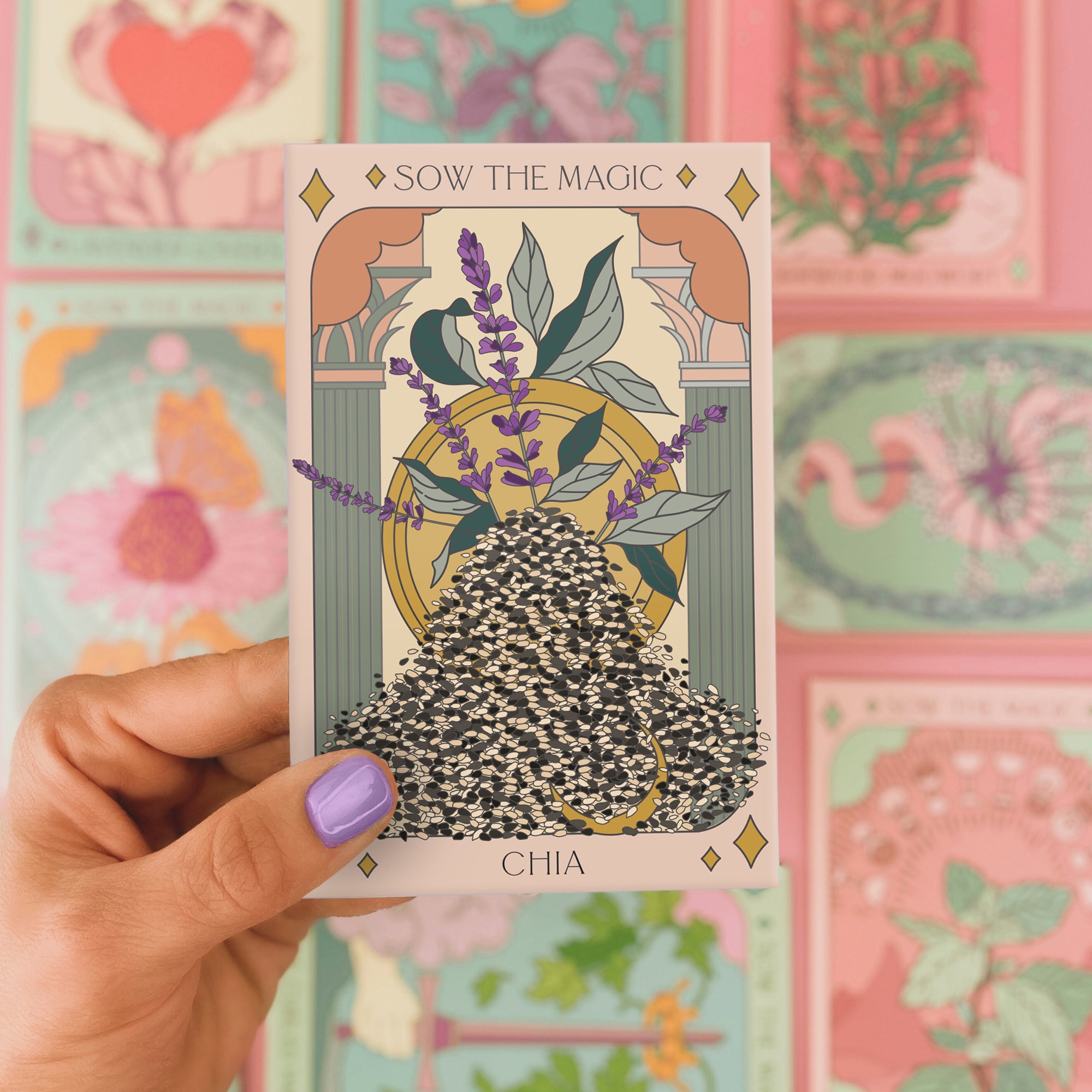 Chia Tarot Seed Packet