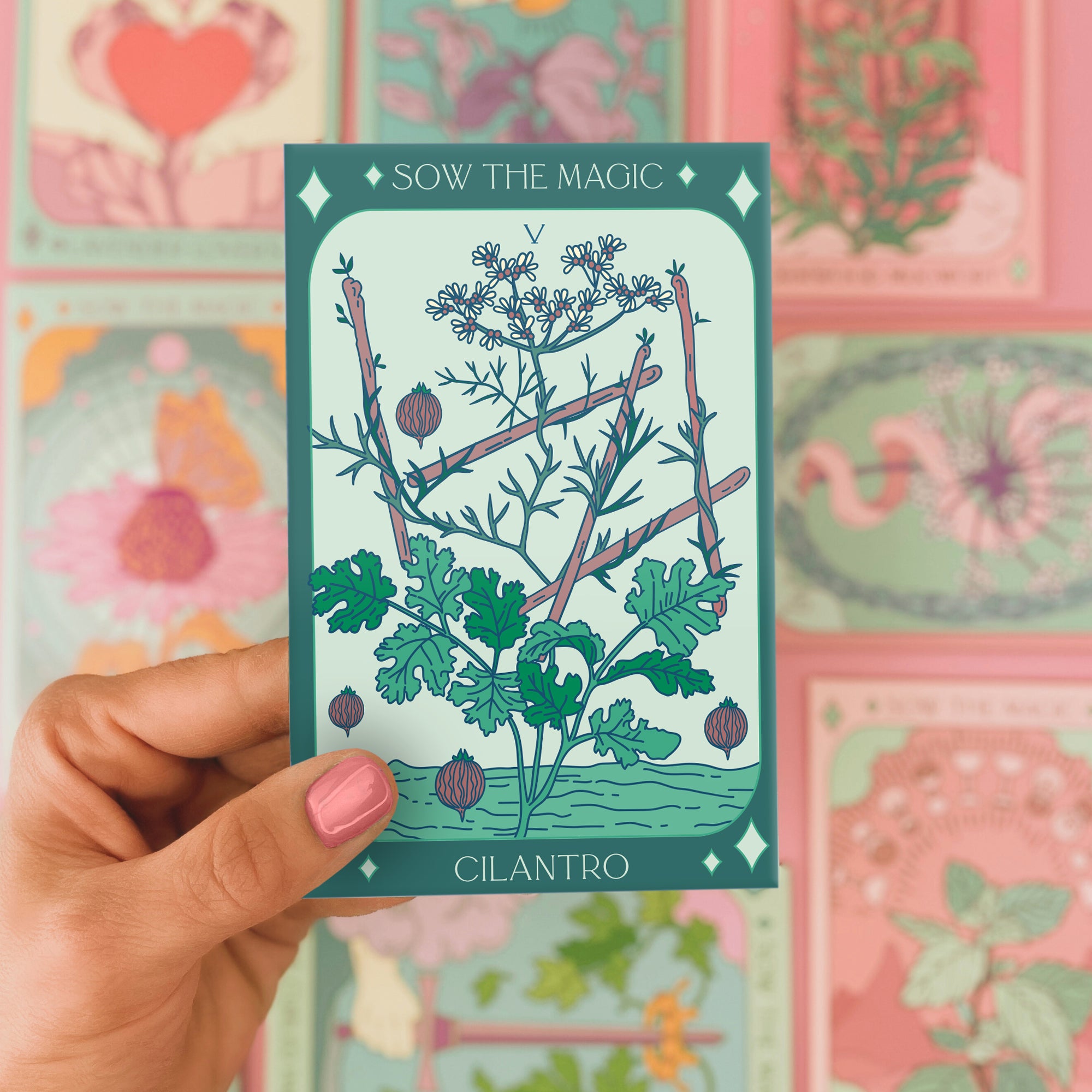 Cilantro Coriander Tarot Seed Packet
