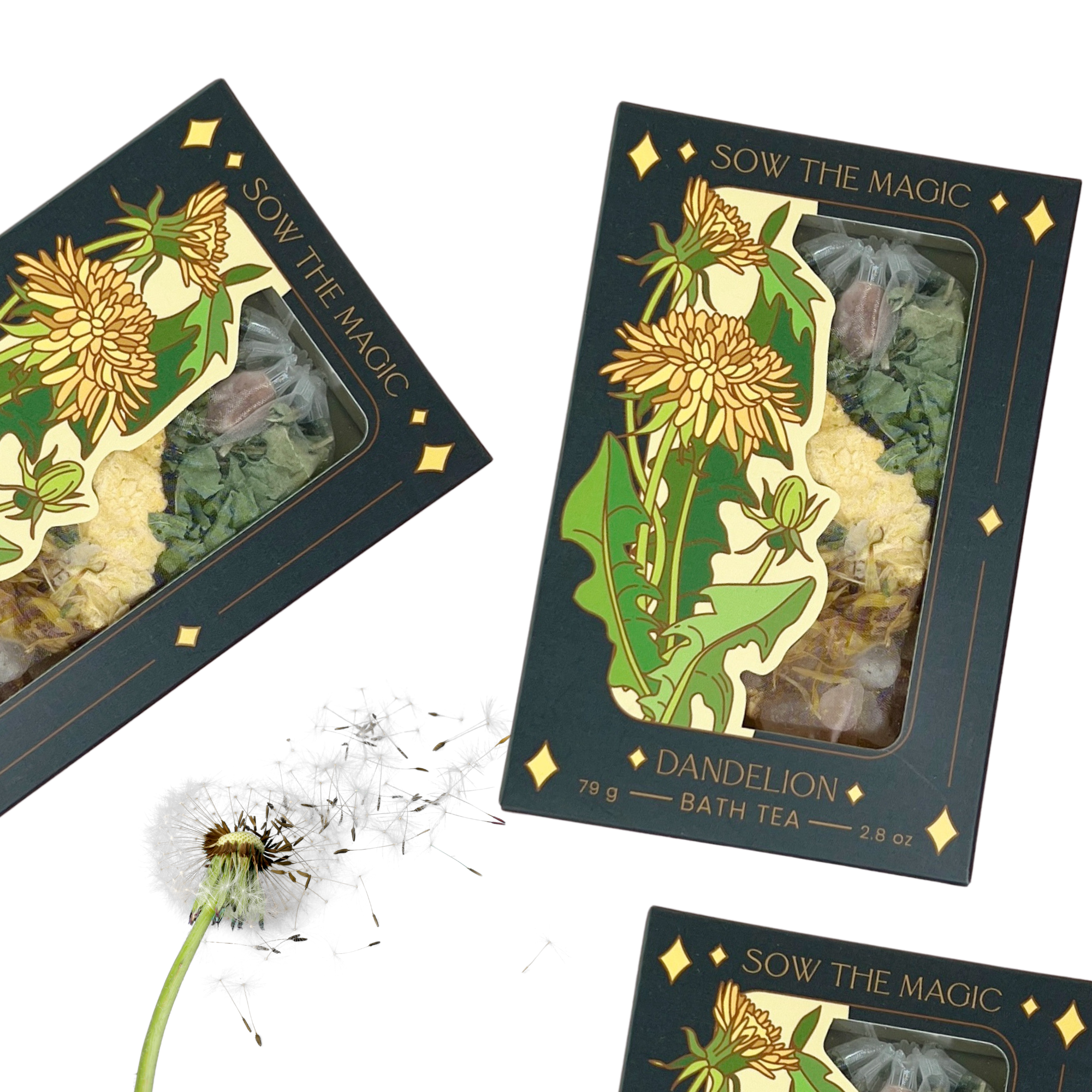 Dandelion Tarot Botanical Bath Tea Box