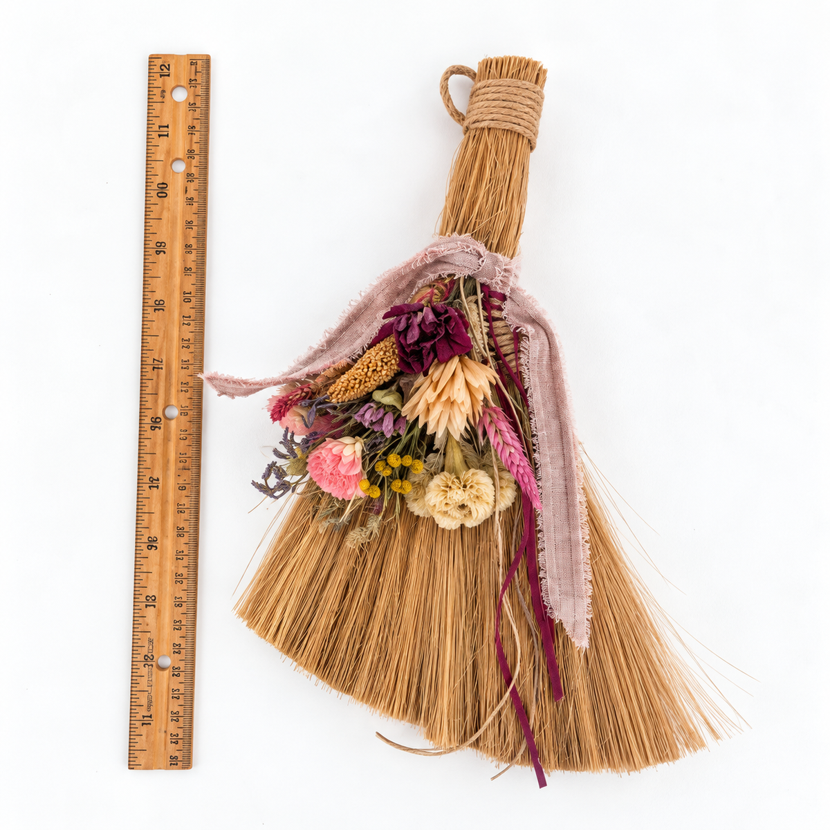 The Hearthkeeper’s Dusty Rose Botanical Broom