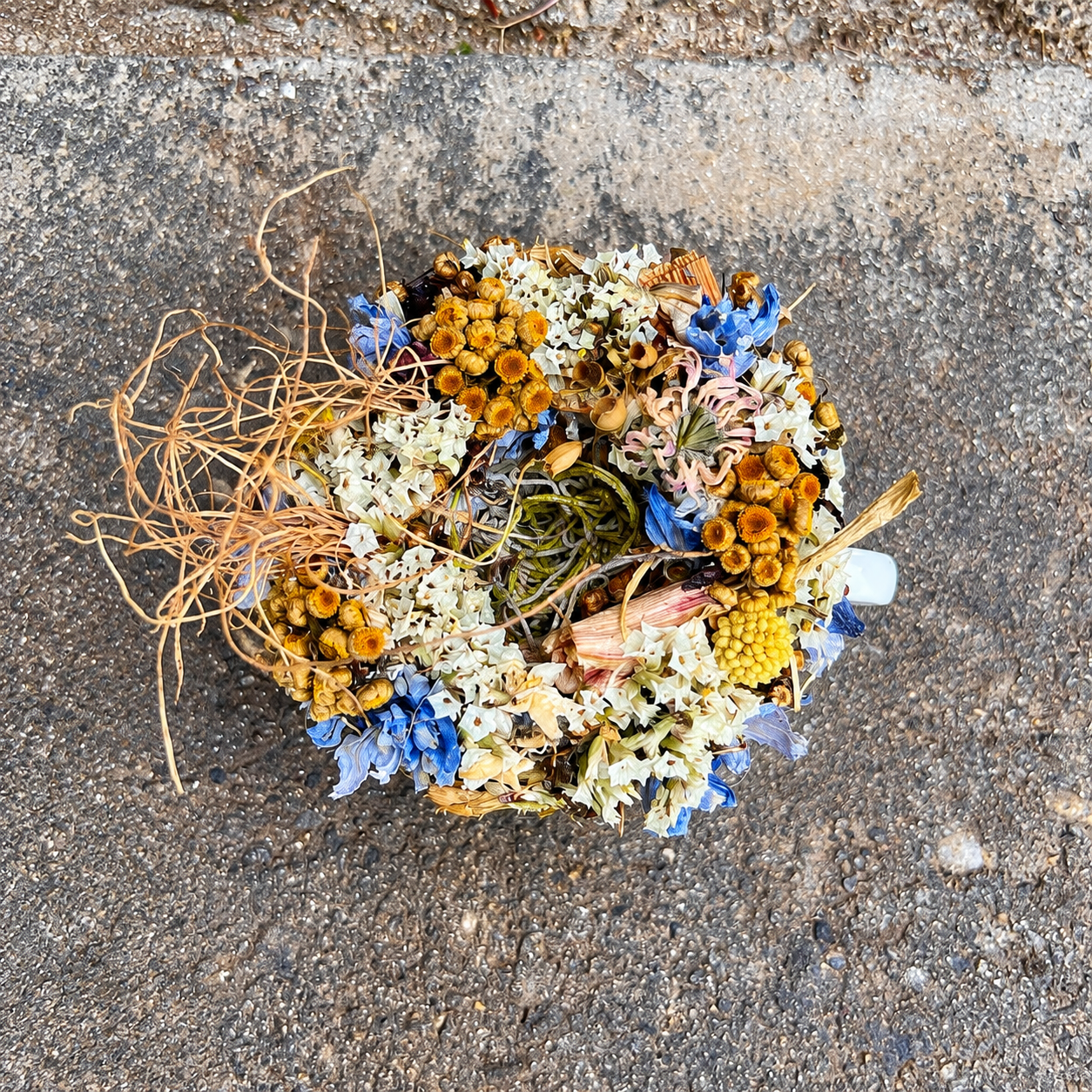 Birthday Flowers  🌸 Handmade Teacup Dried Flower Arrangement | Farm-Grown Botanicals