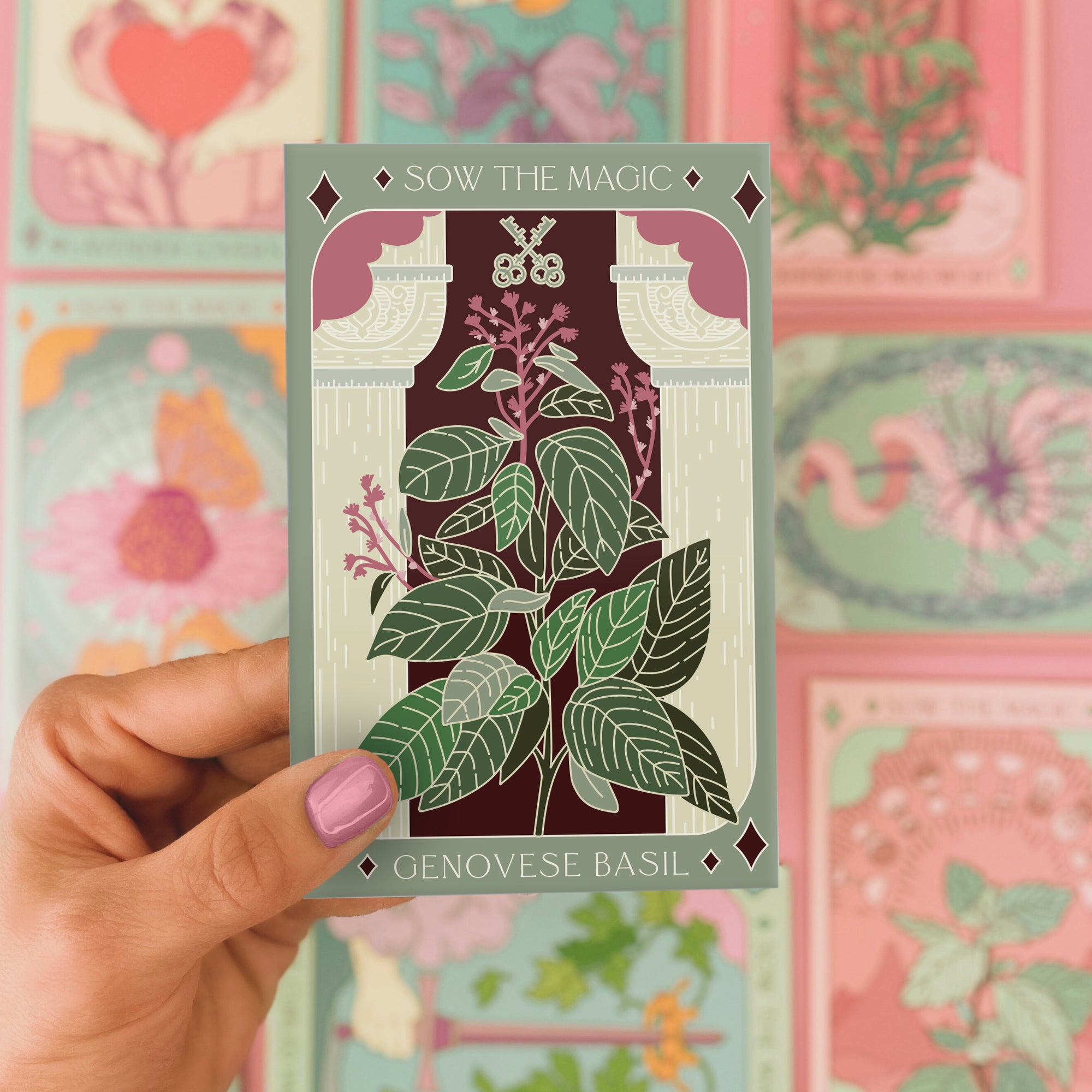 Genovese Basil Tarot Gift Seed Packet