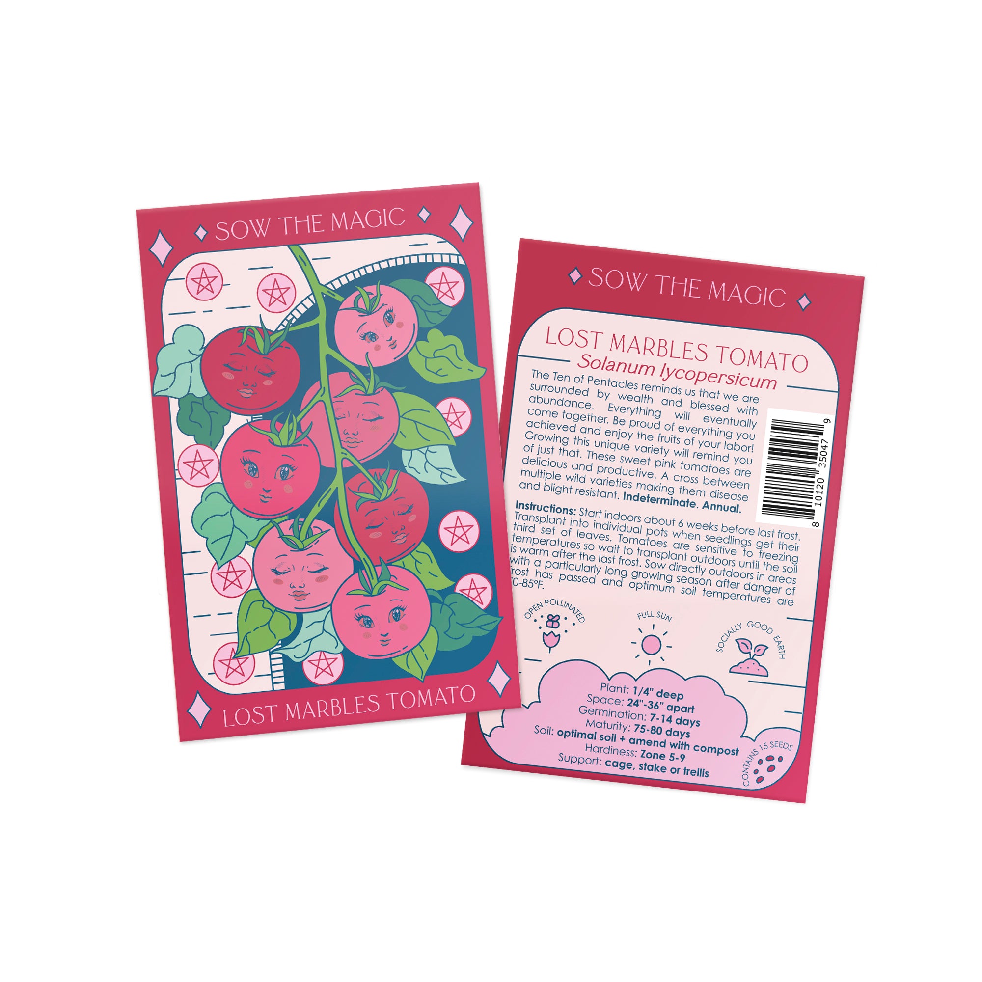 Lost Marbles Tomato Tarot Seed Packet - Thumbnail 4