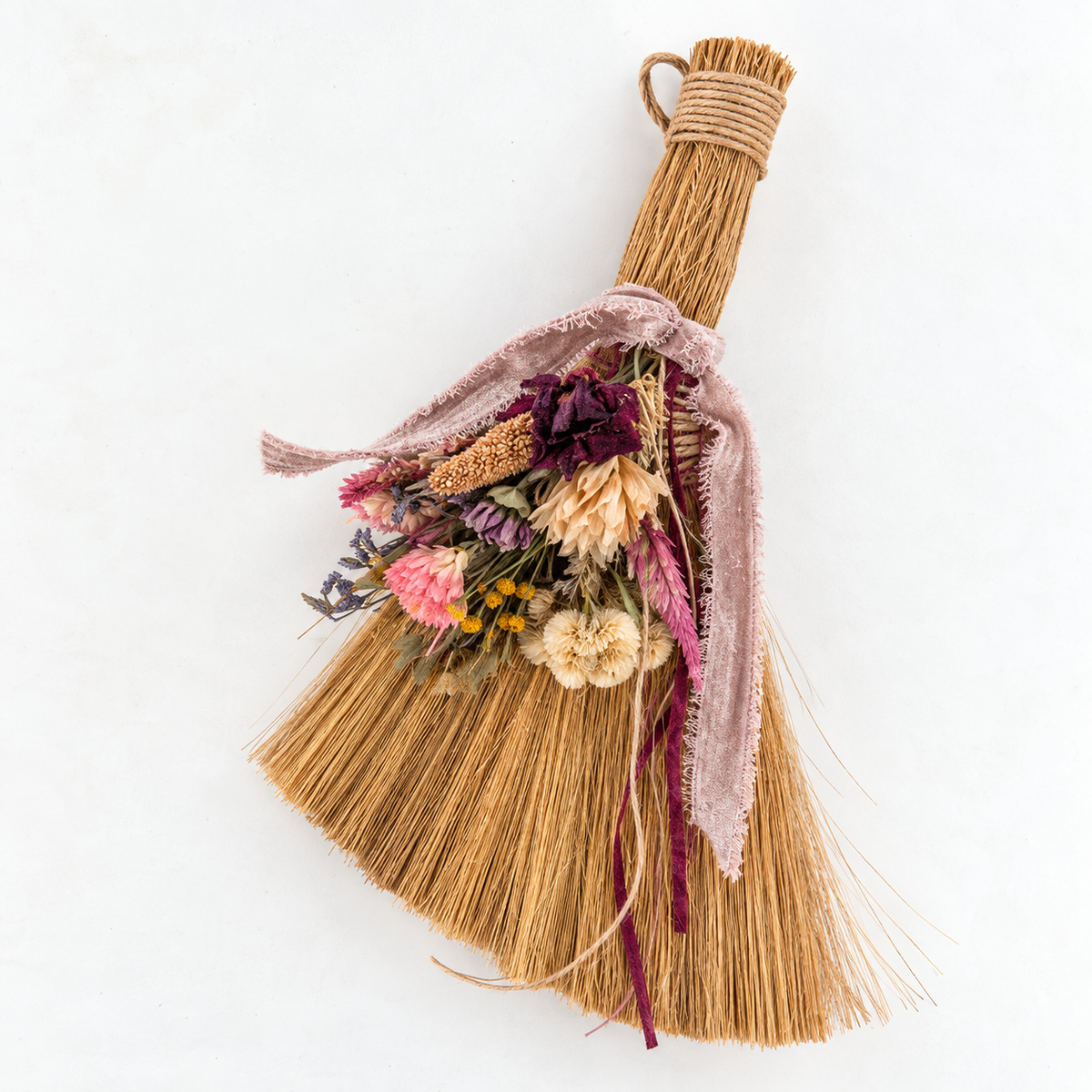 The Hearthkeeper’s Dusty Rose Botanical Broom