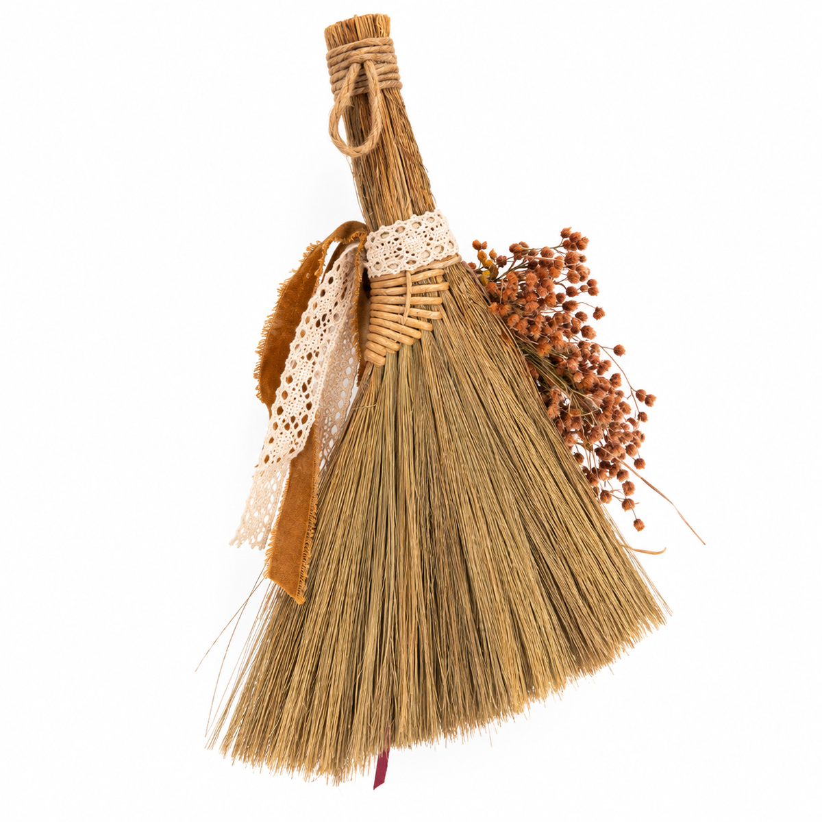 The Hearthkeeper’s Golden Whimsy Botanical Broom