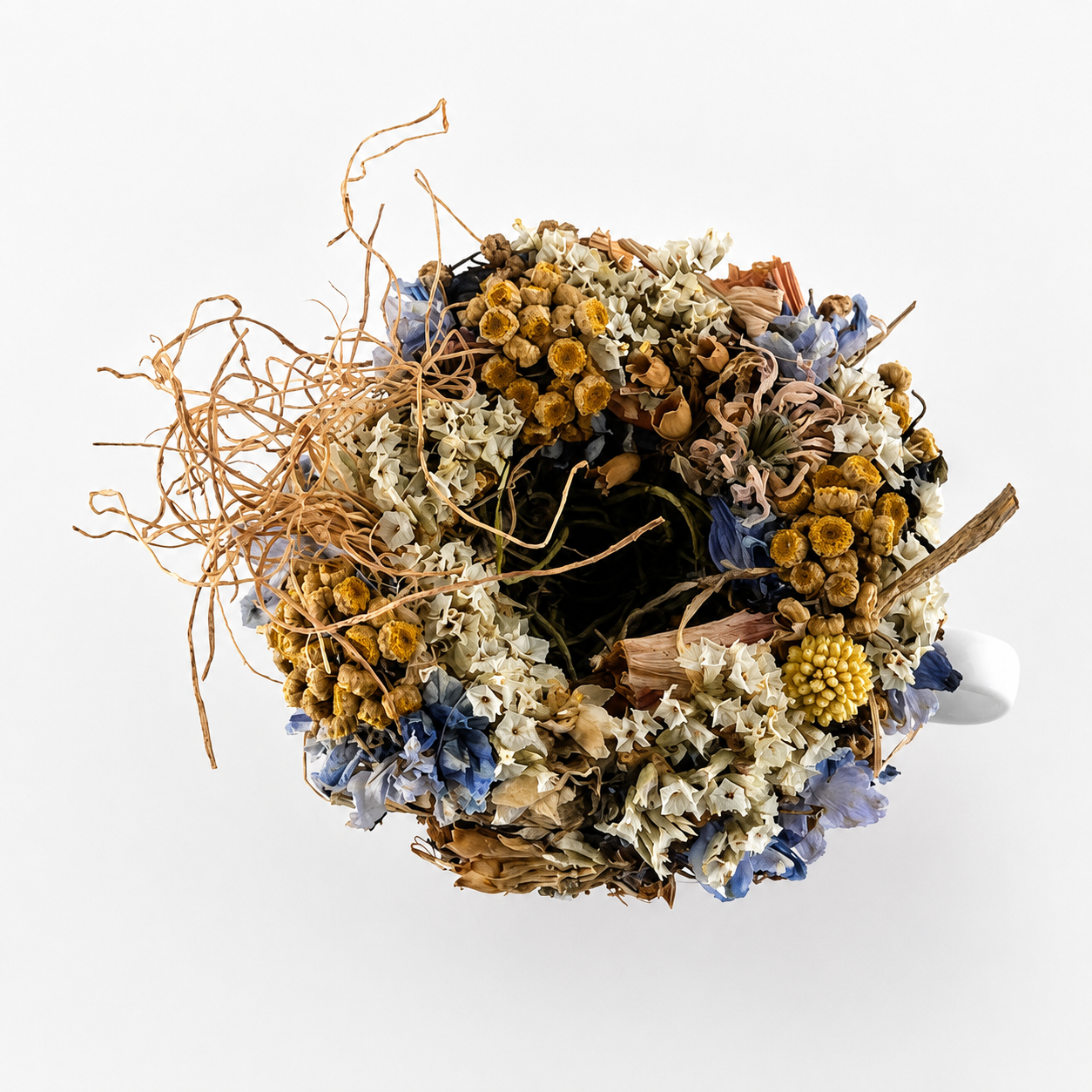 Birthday Flowers  🌸 Handmade Teacup Dried Flower Arrangement | Farm-Grown Botanicals
