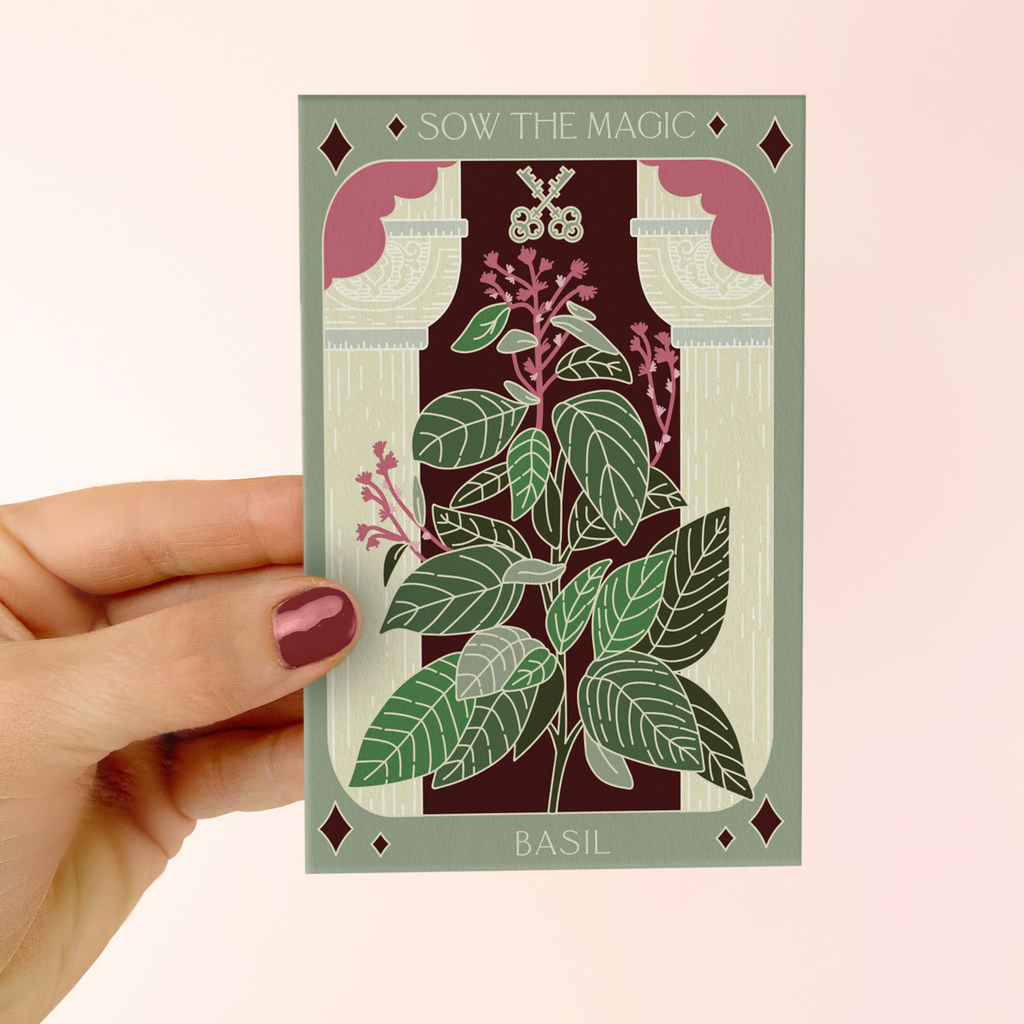 Genovese Basil Tarot Gift Seed Packet