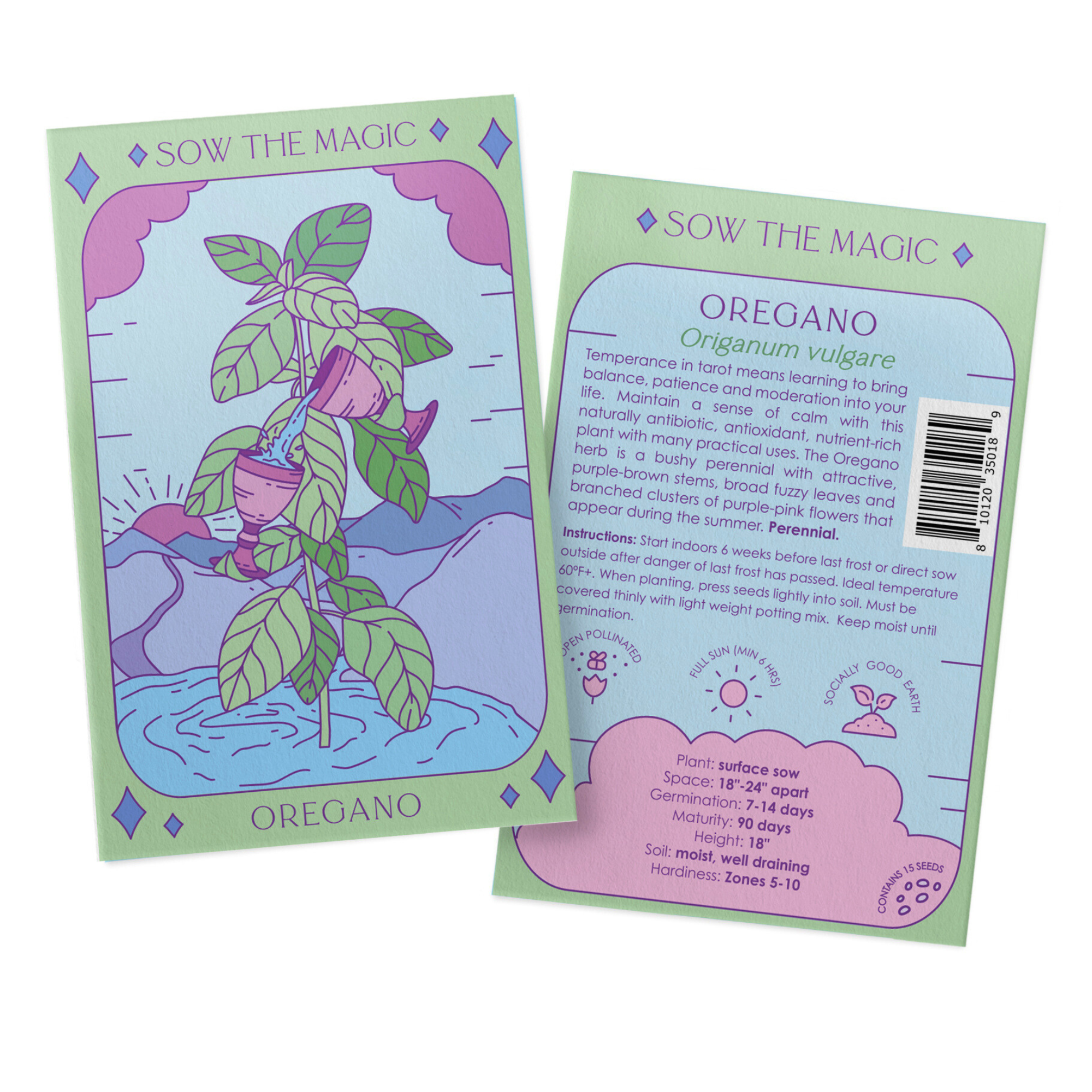 Oregano Tarot Seed Packet