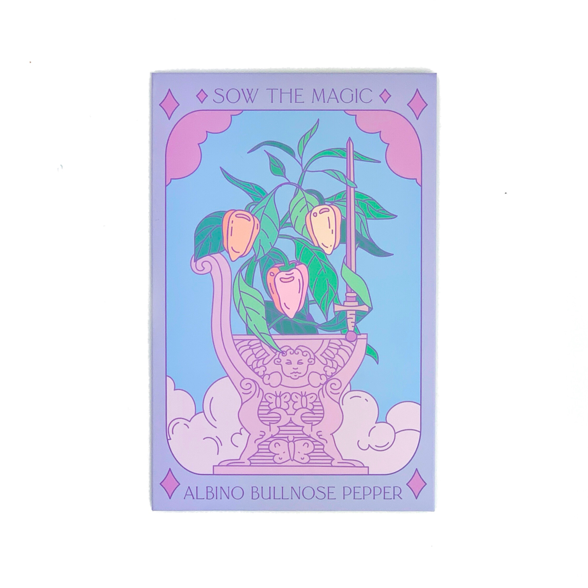 Albino Bullnose Pepper Tarot Seed Packet