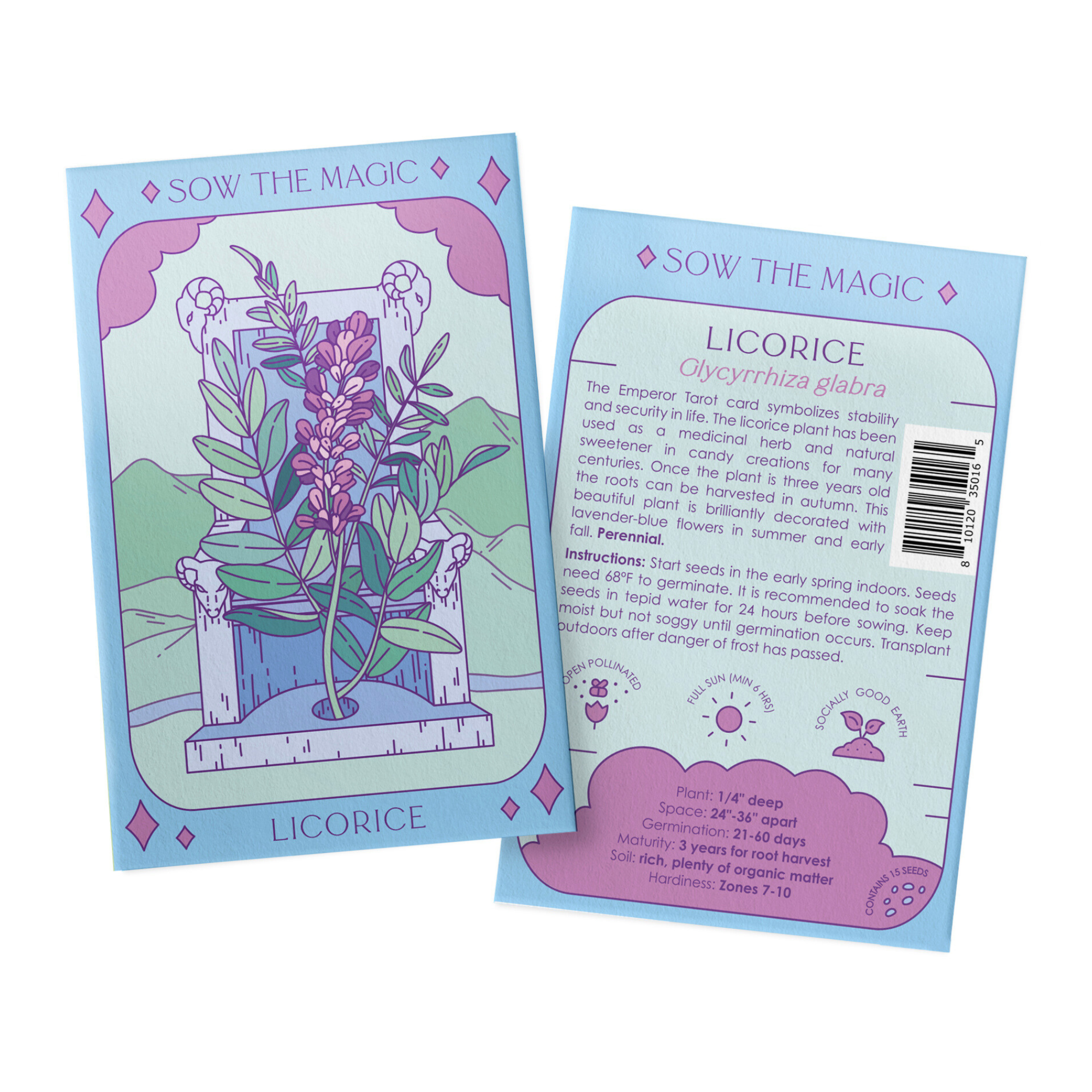 Licorice Tarot Seed Packet