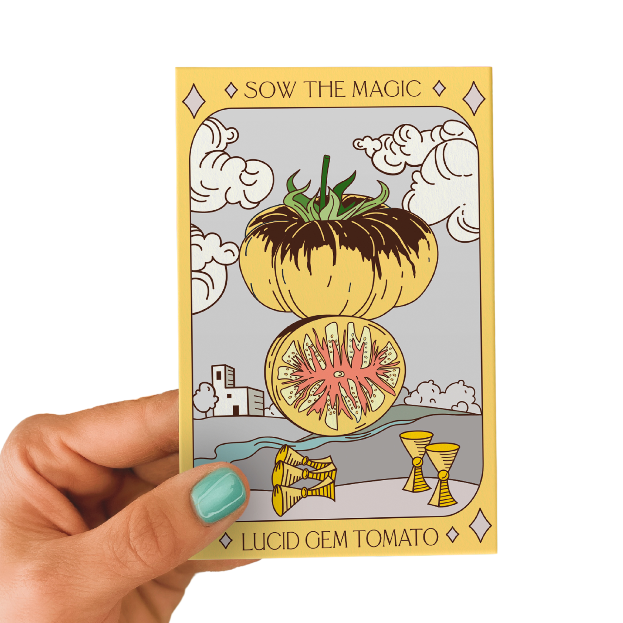 Lucid Gem Tomato Tarot Seed Packet