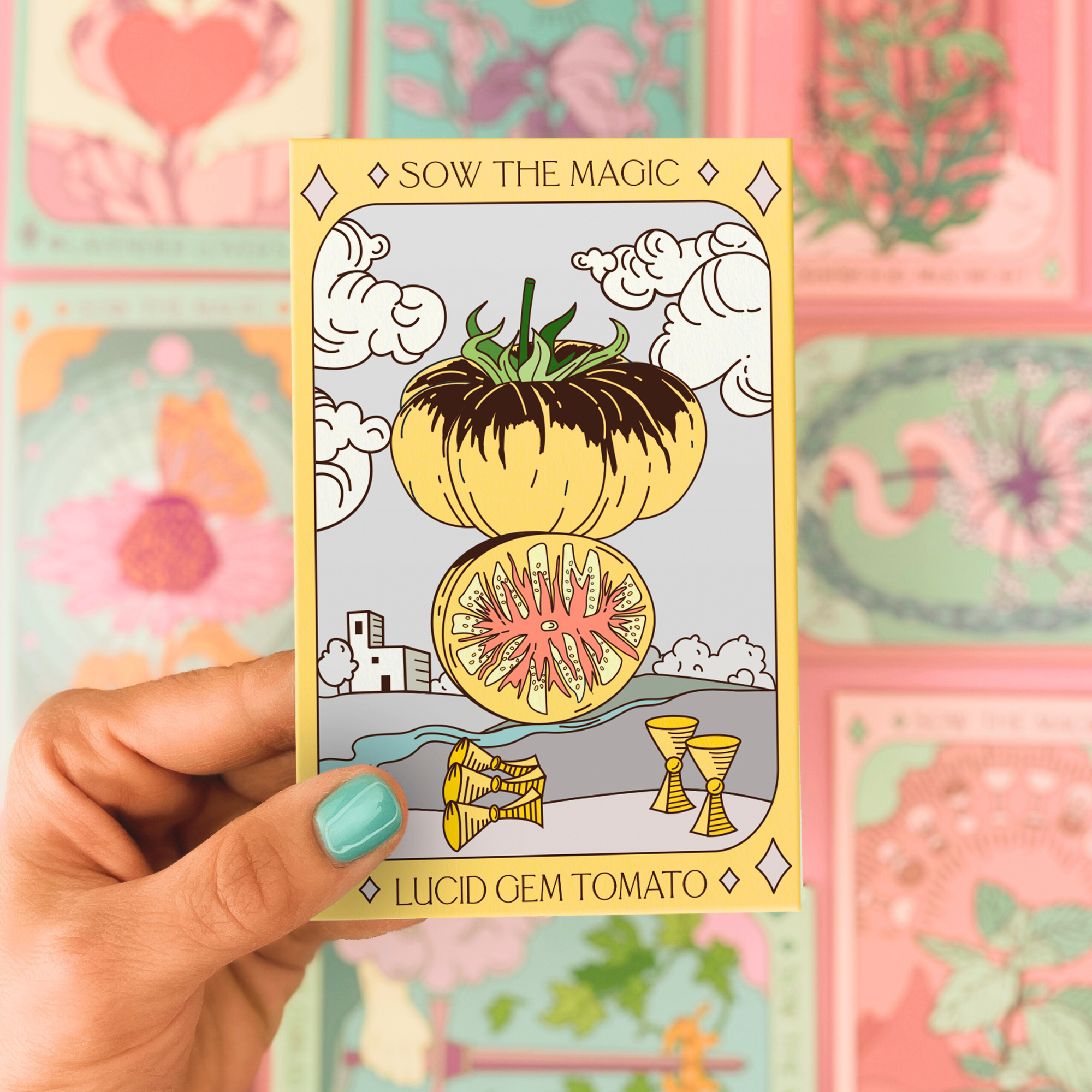 Lucid Gem Tomato Tarot Seed Packet