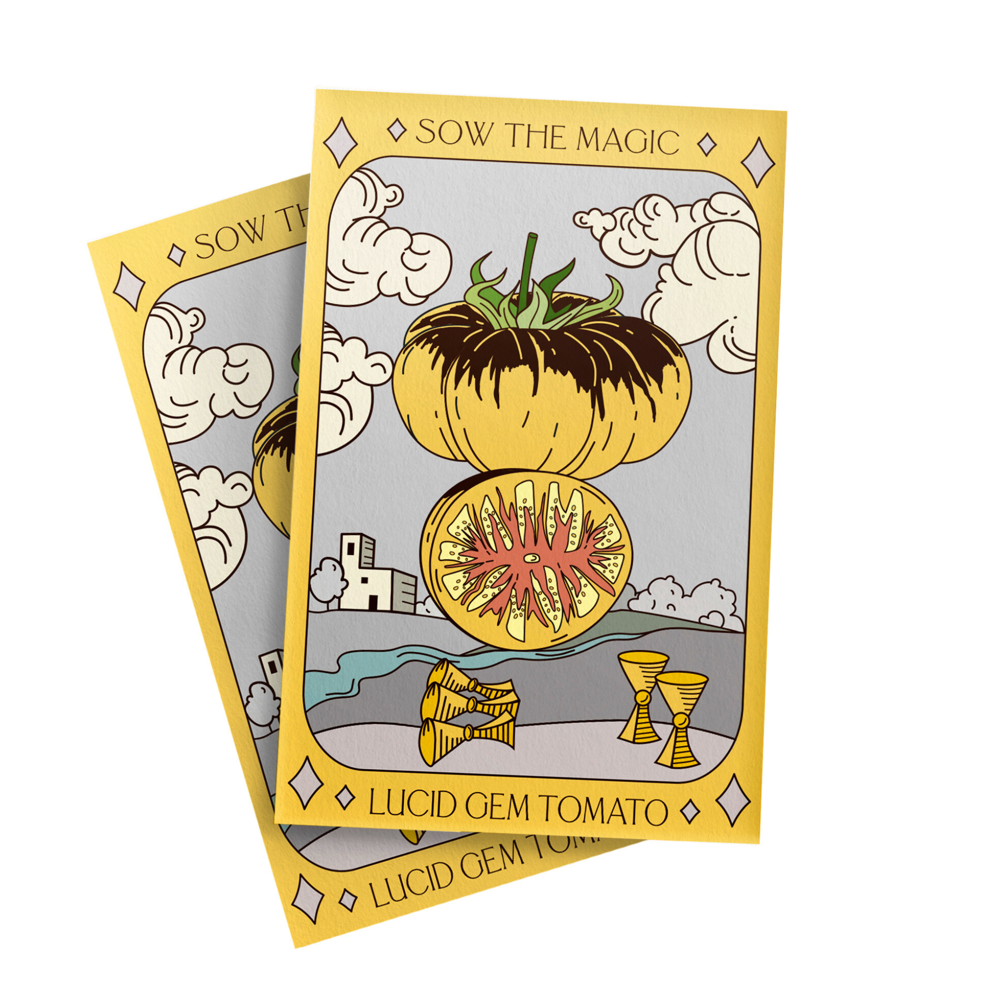 Lucid Gem Tomato Tarot Seed Packet