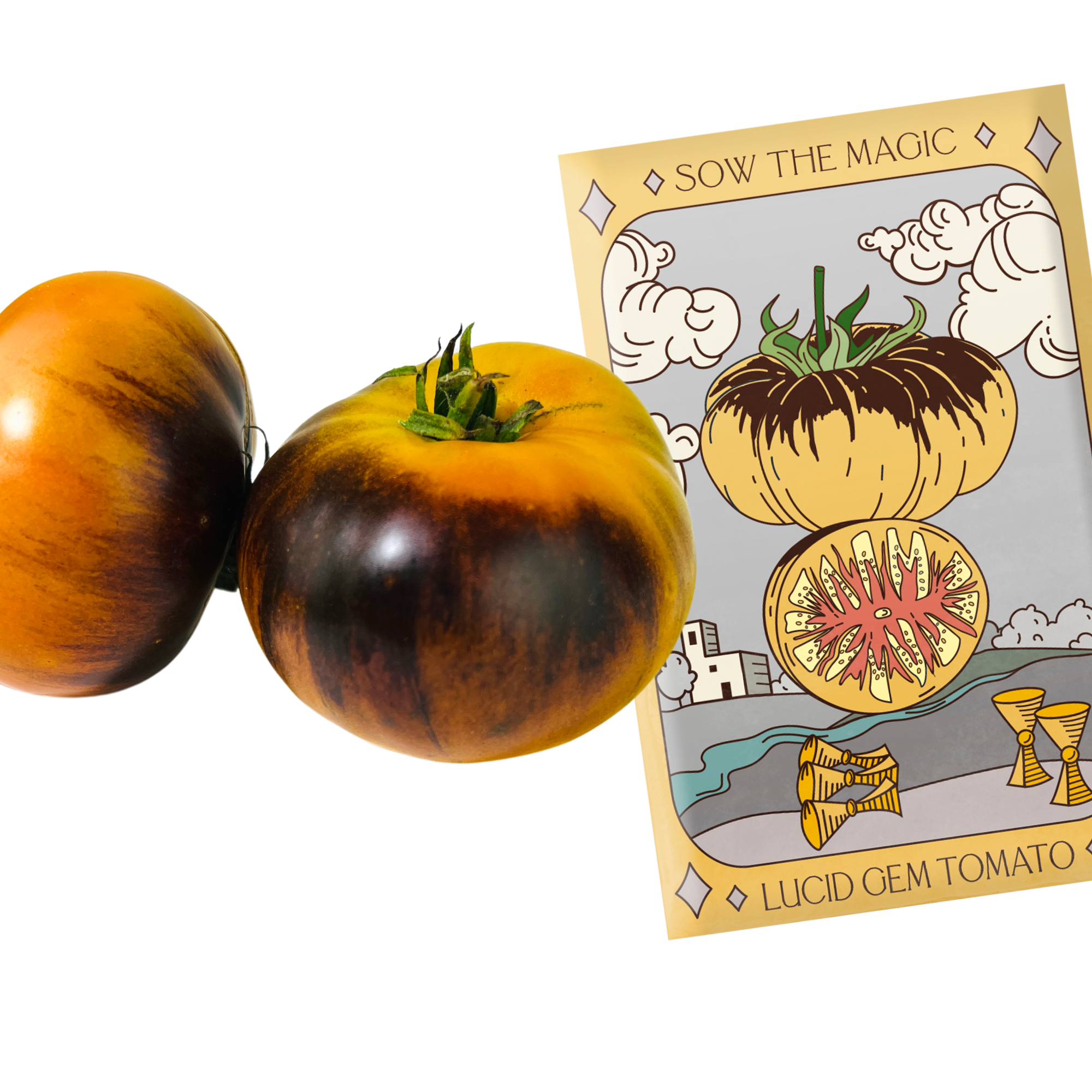 Lucid Gem Tomato Tarot Seed Packet - Thumbnail 4