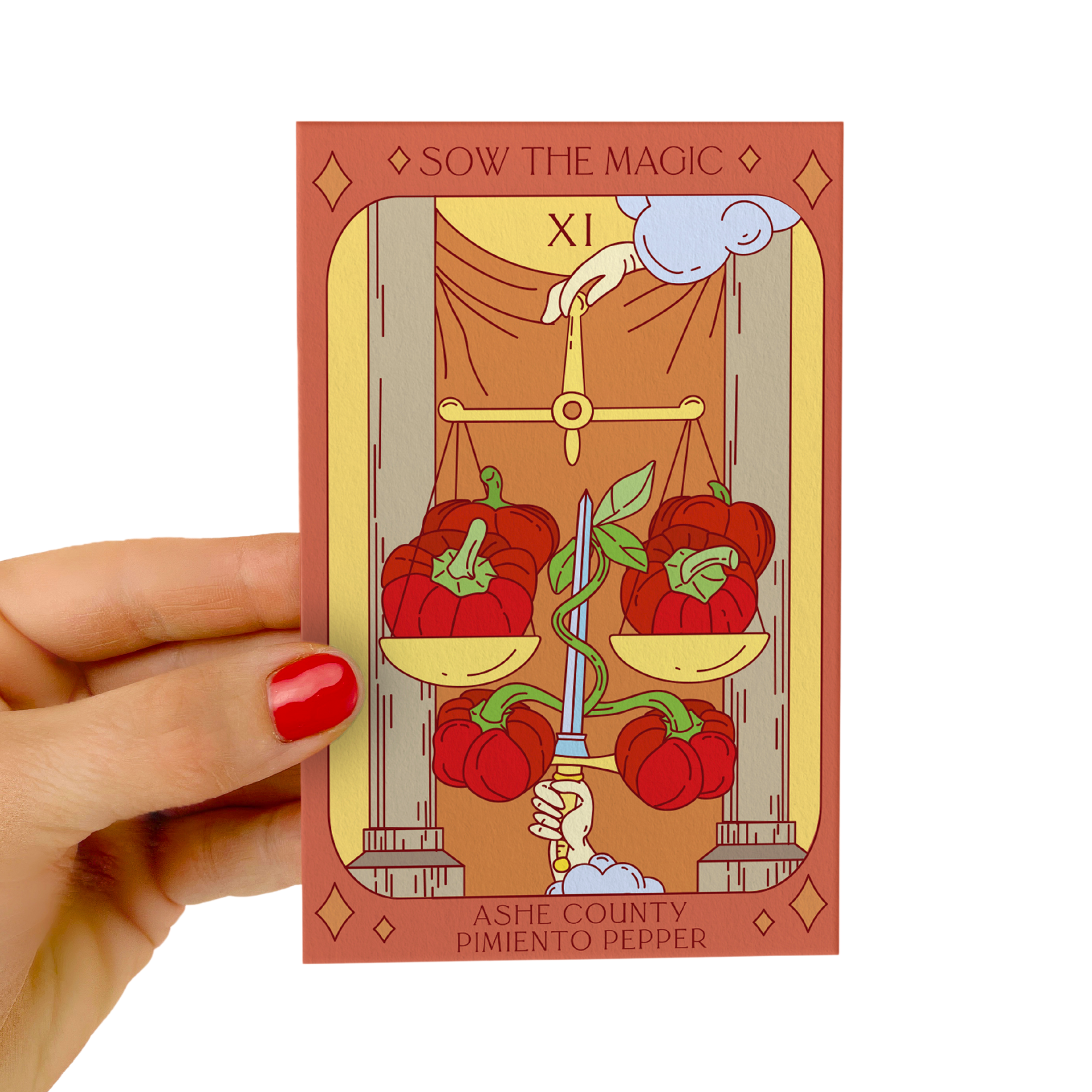 Ashe County Pimento Sweet Pepper Tarot Seed Packet - Thumbnail 4