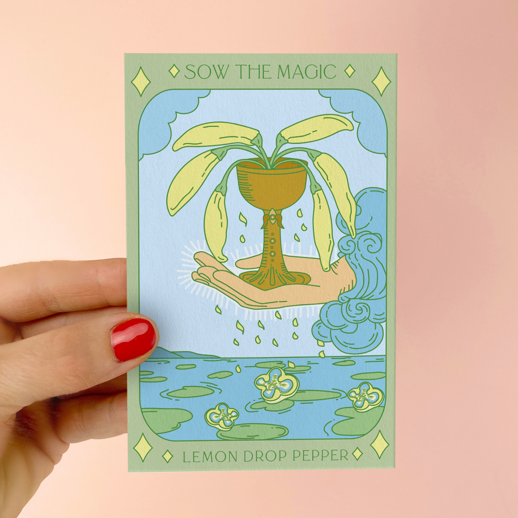 Lemon Drop Pepper Tarot Seed Packet