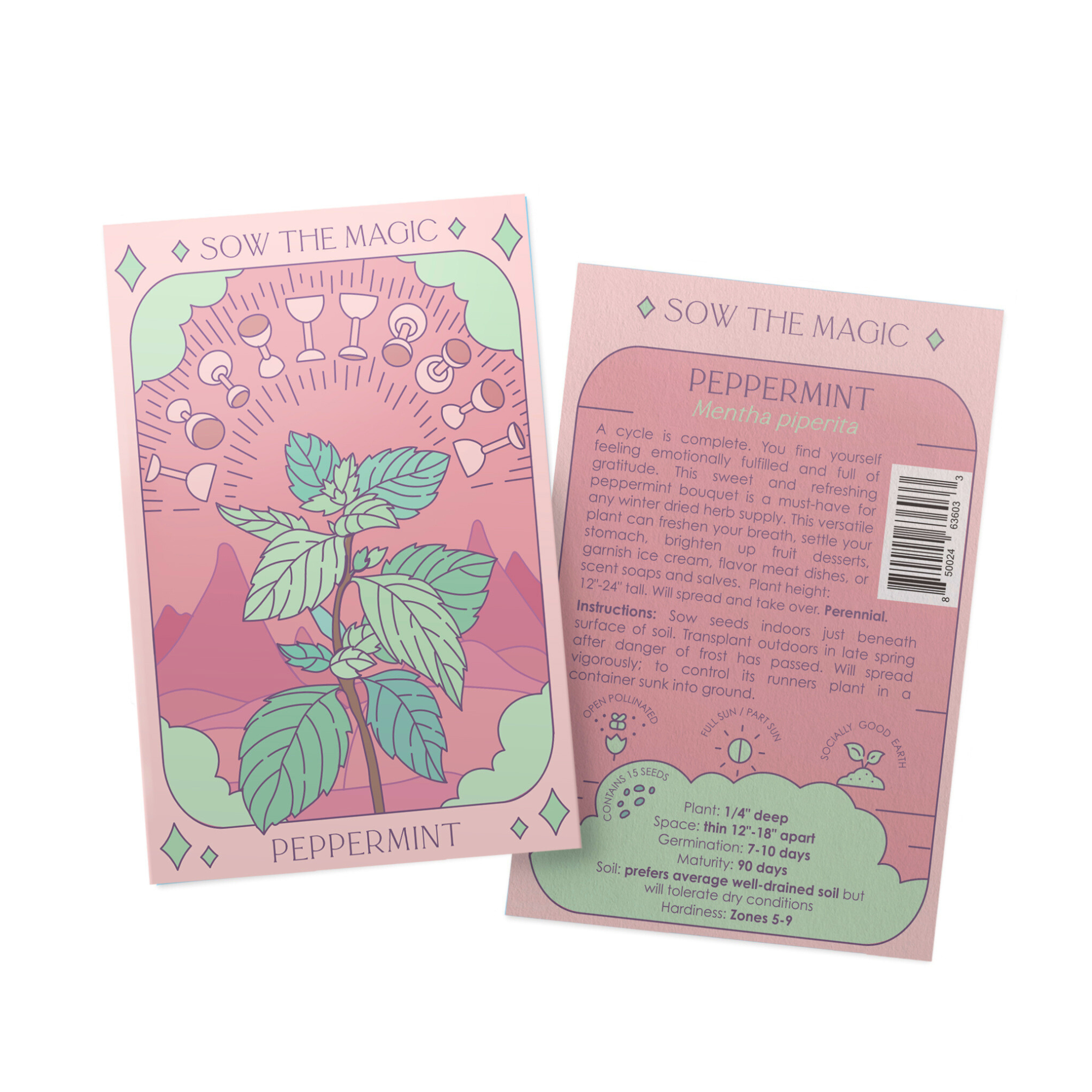 Peppermint Tarot Seed Packet