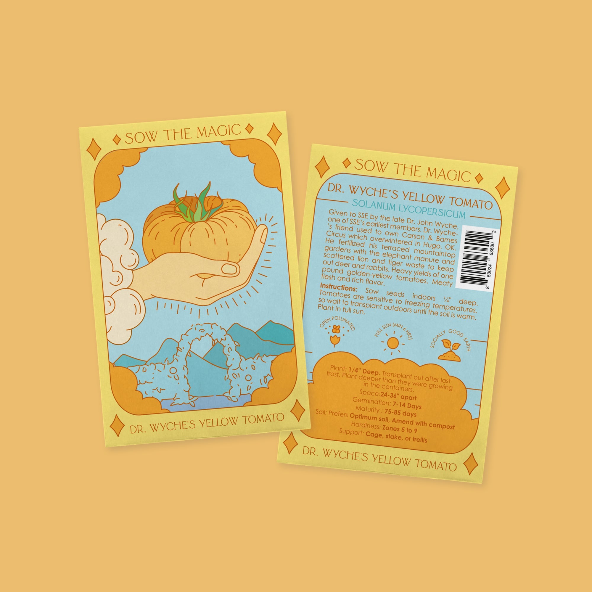 Dr. Wyche's Yellow Tomato Tarot Seed Packet - Thumbnail 2