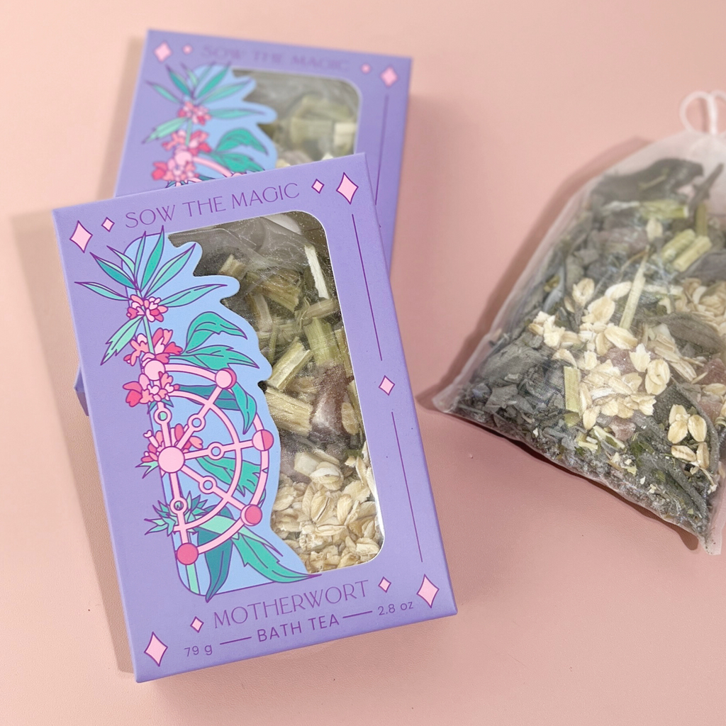 Motherwort Tarot Botanical Bath Tea Box