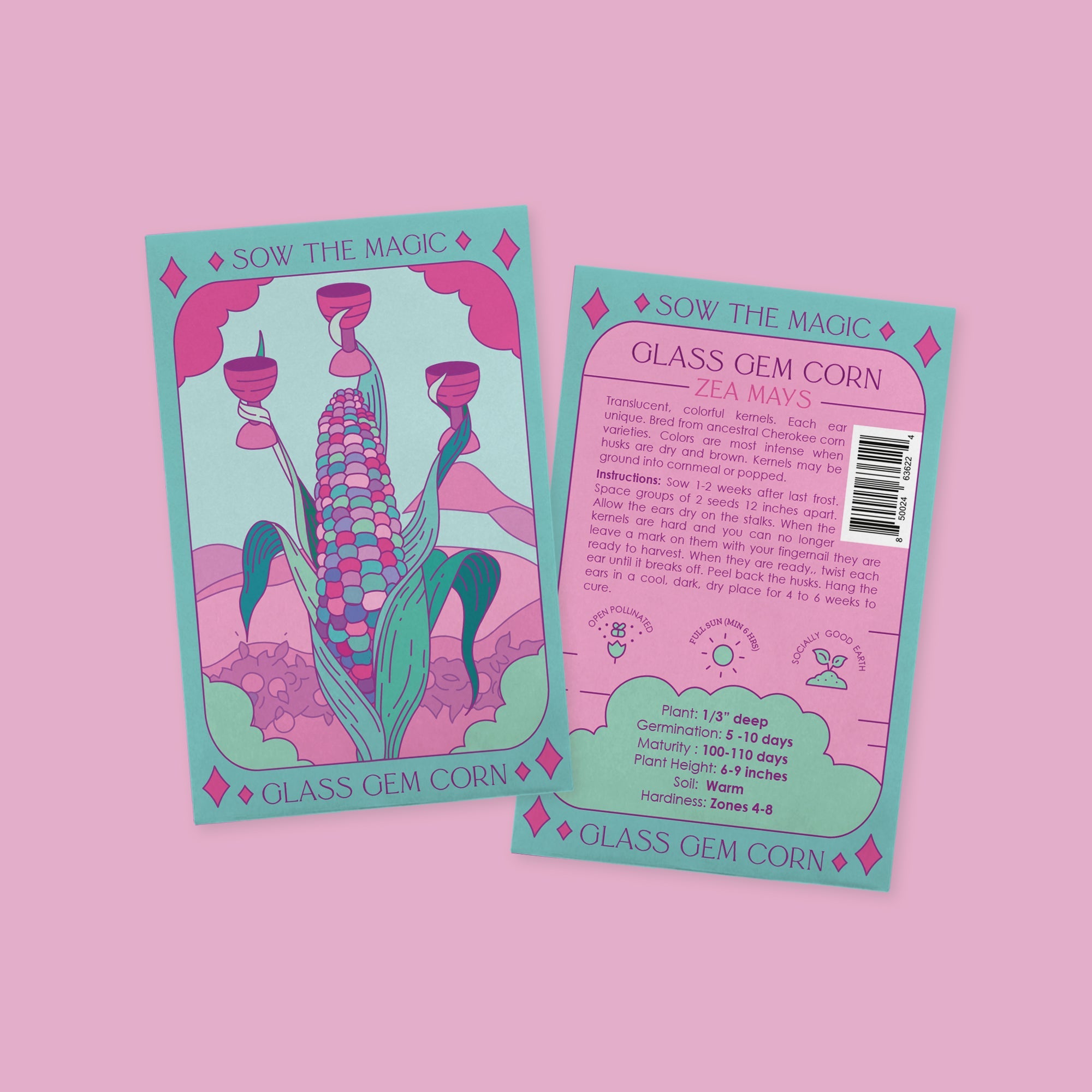 Glass Gem Corn Tarot Seed Packet - Thumbnail 2