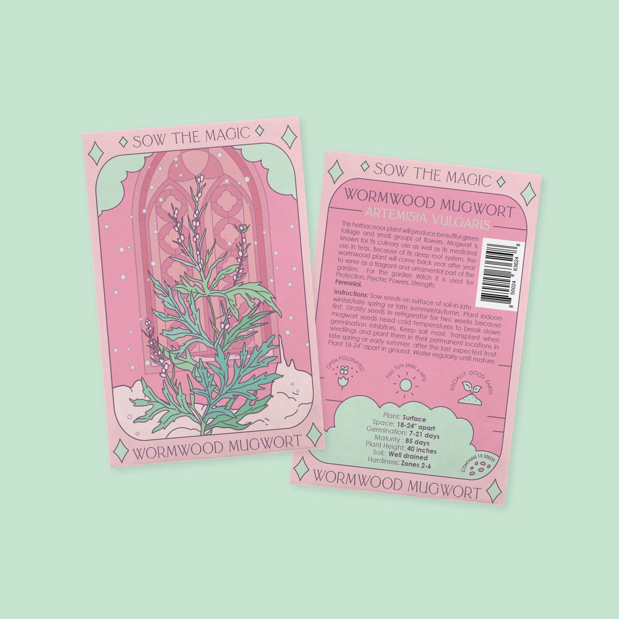 Wormwood Mugwort Tarot Seed Packet