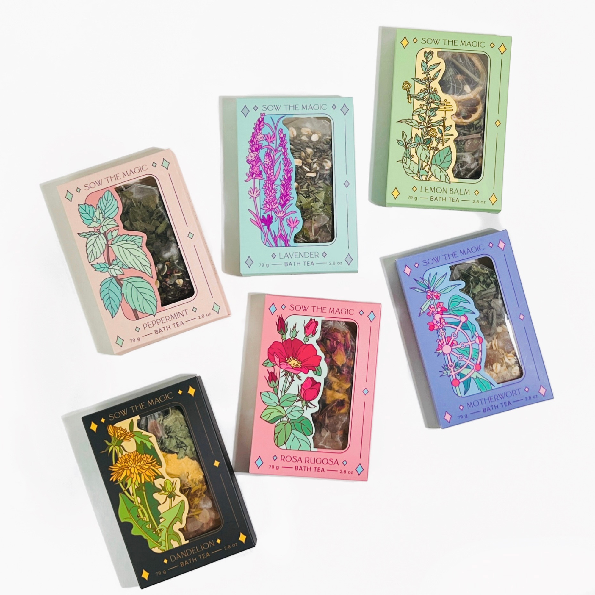 Dandelion Tarot Botanical Bath Tea Box