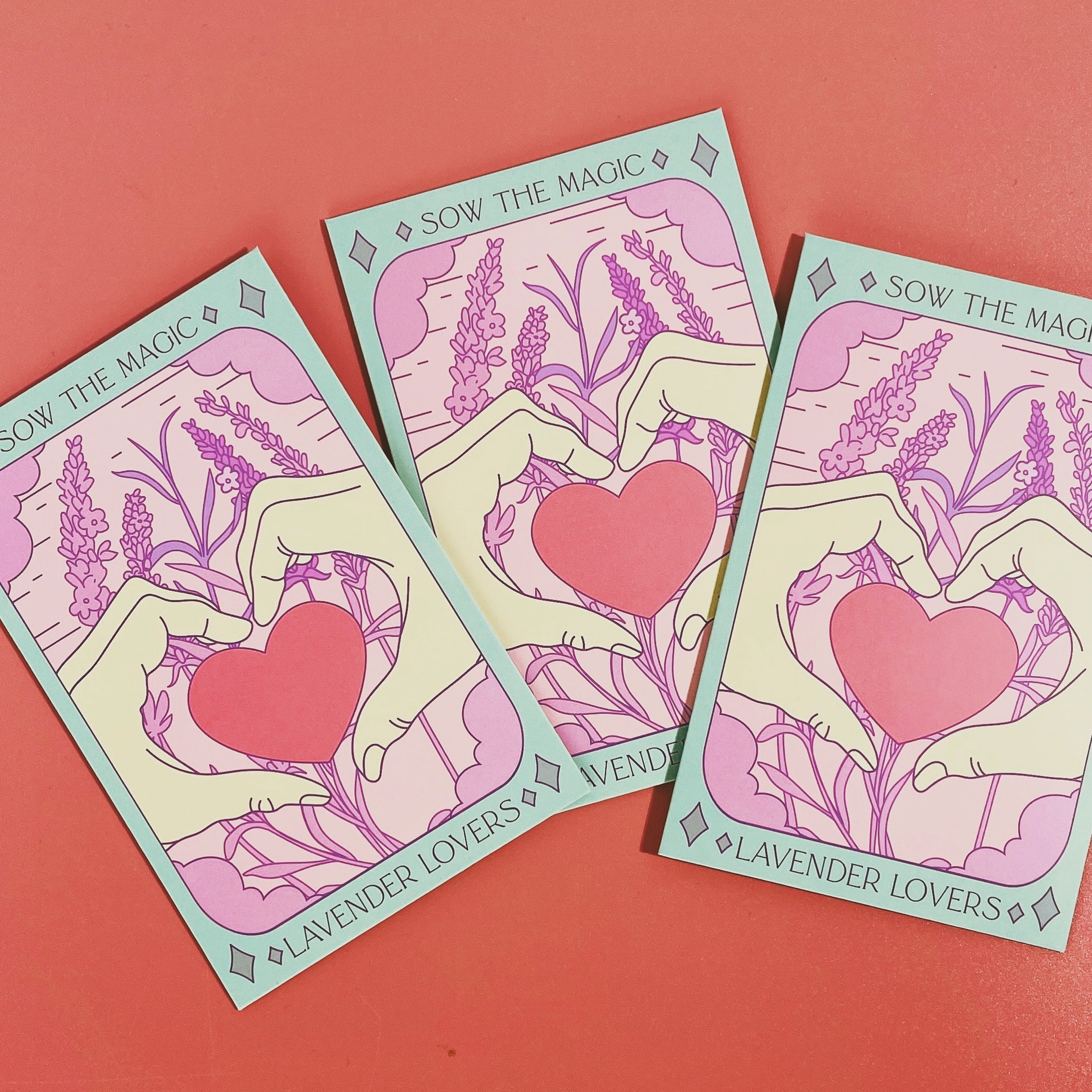 Lavender Hyssop Lovers Tarot Seed Packet - Thumbnail 3