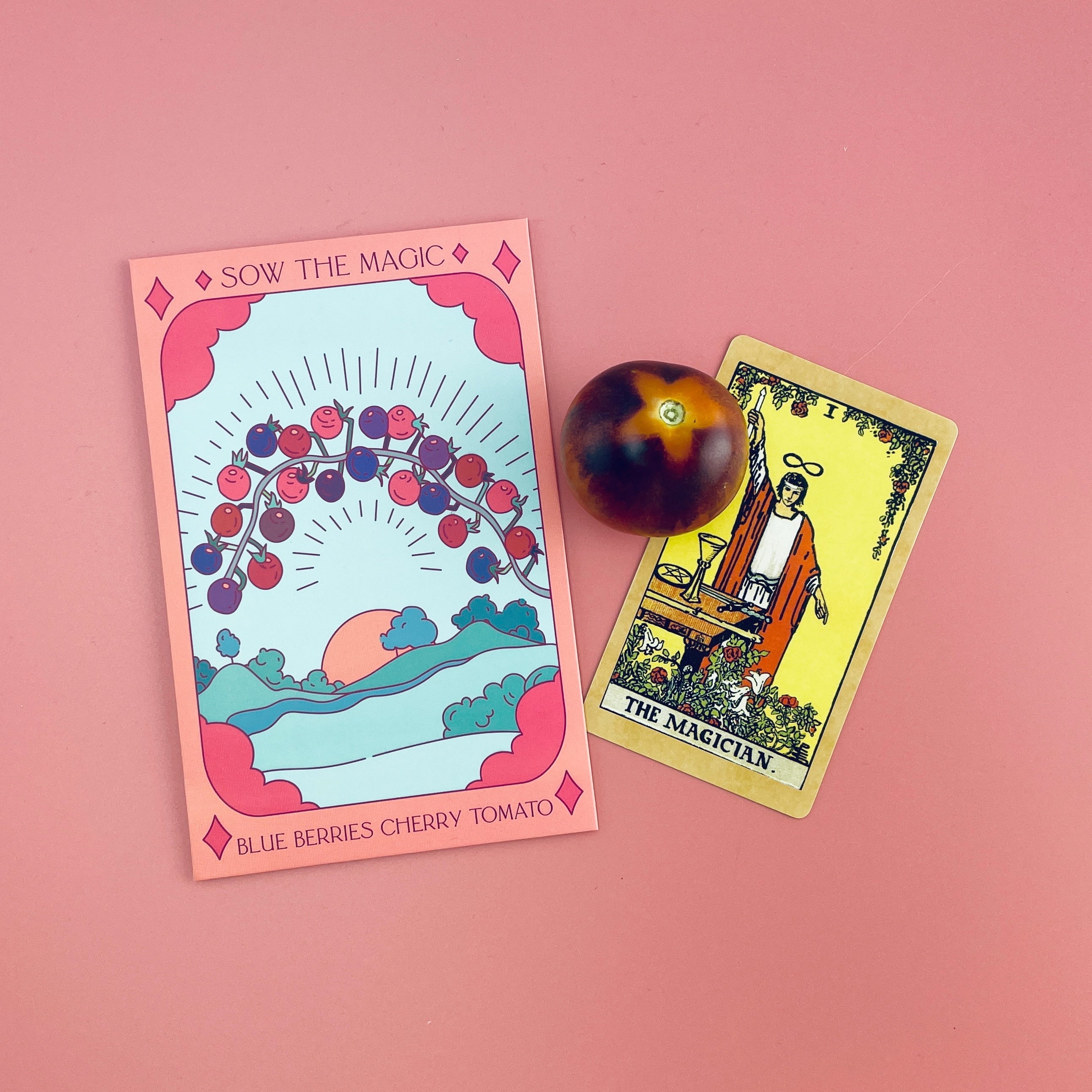 Blueberries Cherry Tomato Tarot Seed Packet - Thumbnail 4