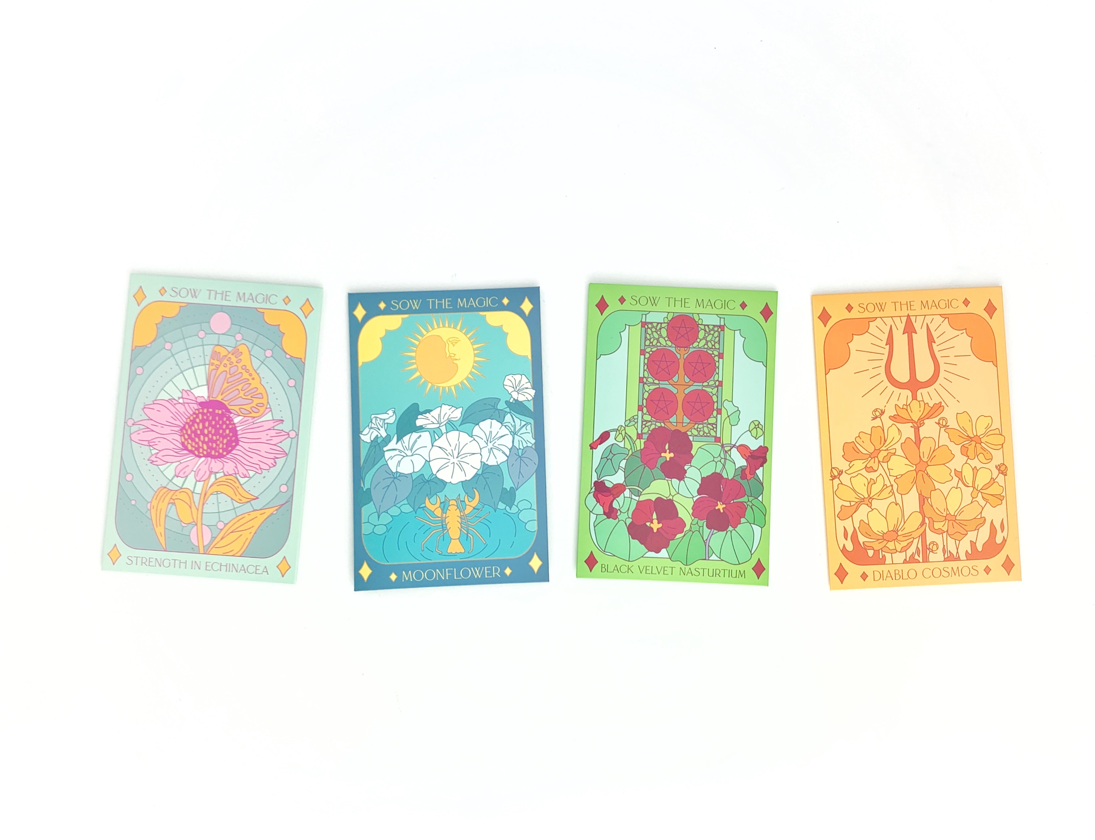 Black Velvet Nasturtium Tarot Seed Packet