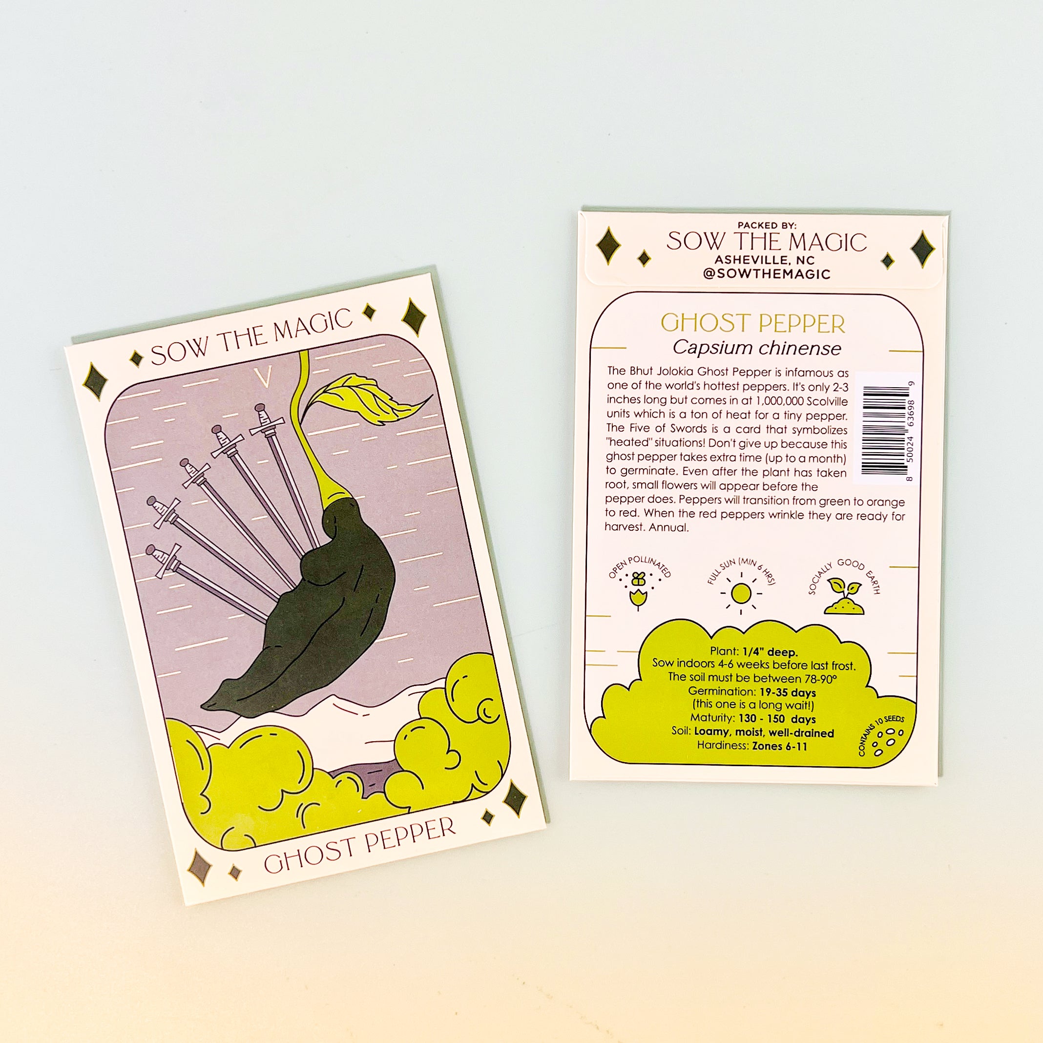 Ghost Pepper Tarot Seed Packet - Thumbnail 4