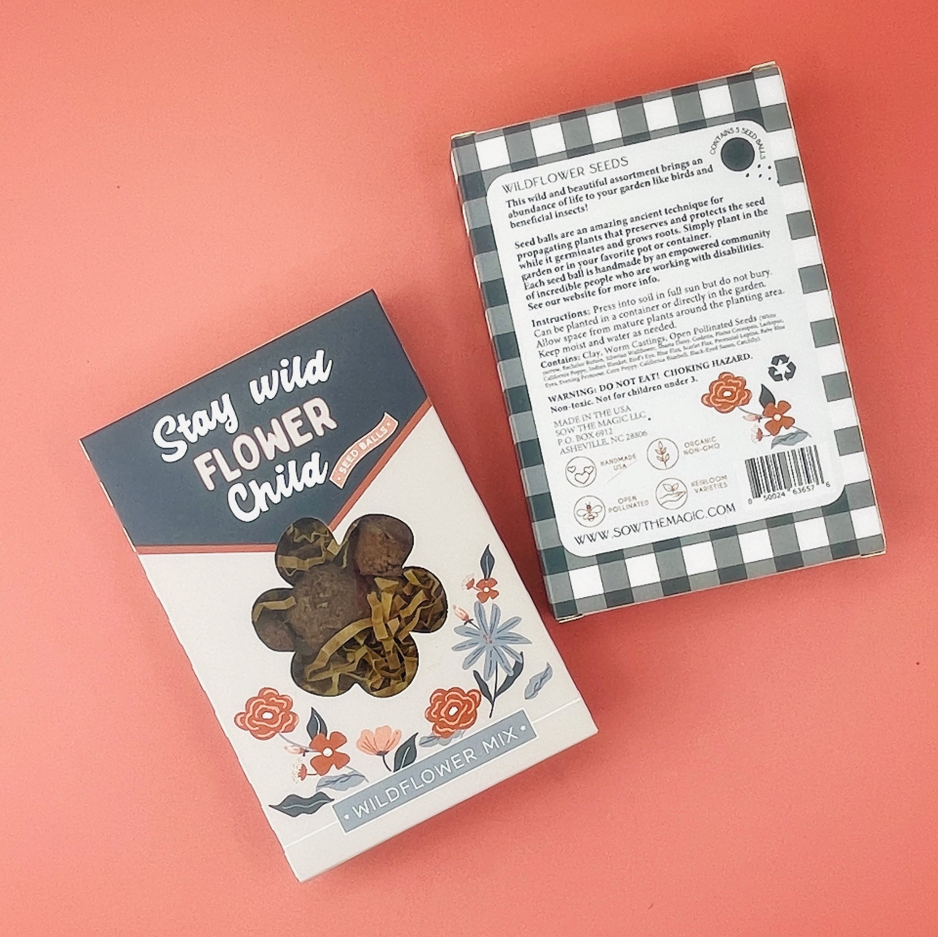 seed & flower llc Stay Wild Flower Child Seed Ball Gift Box