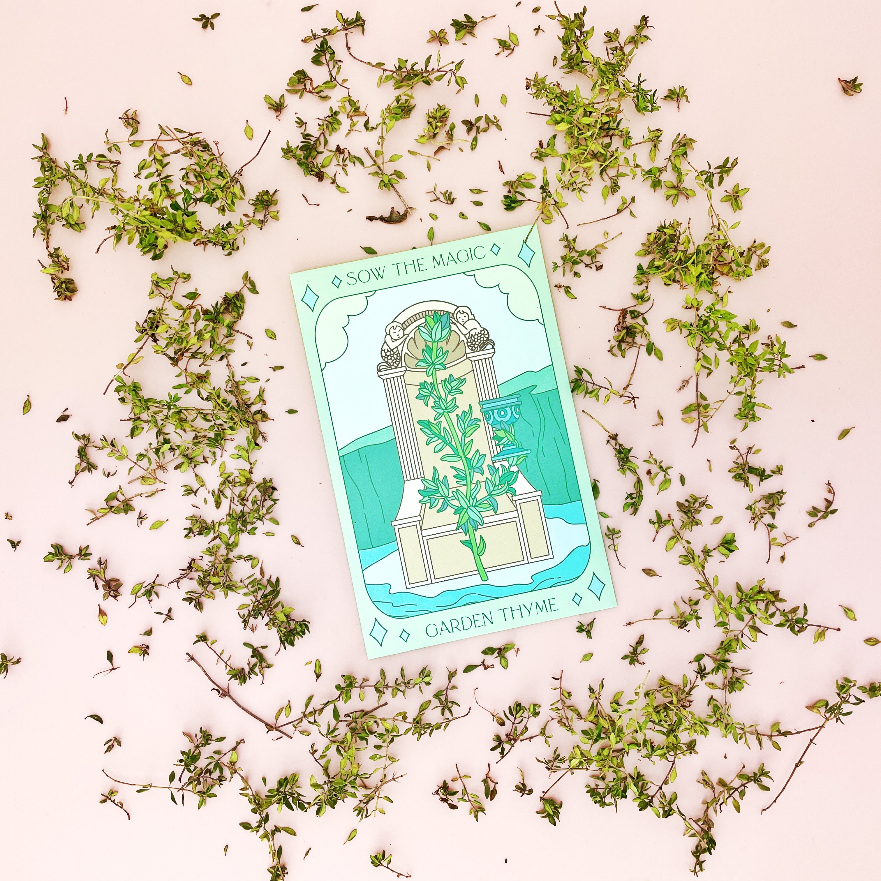 Garden Thyme Tarot Seed Packet