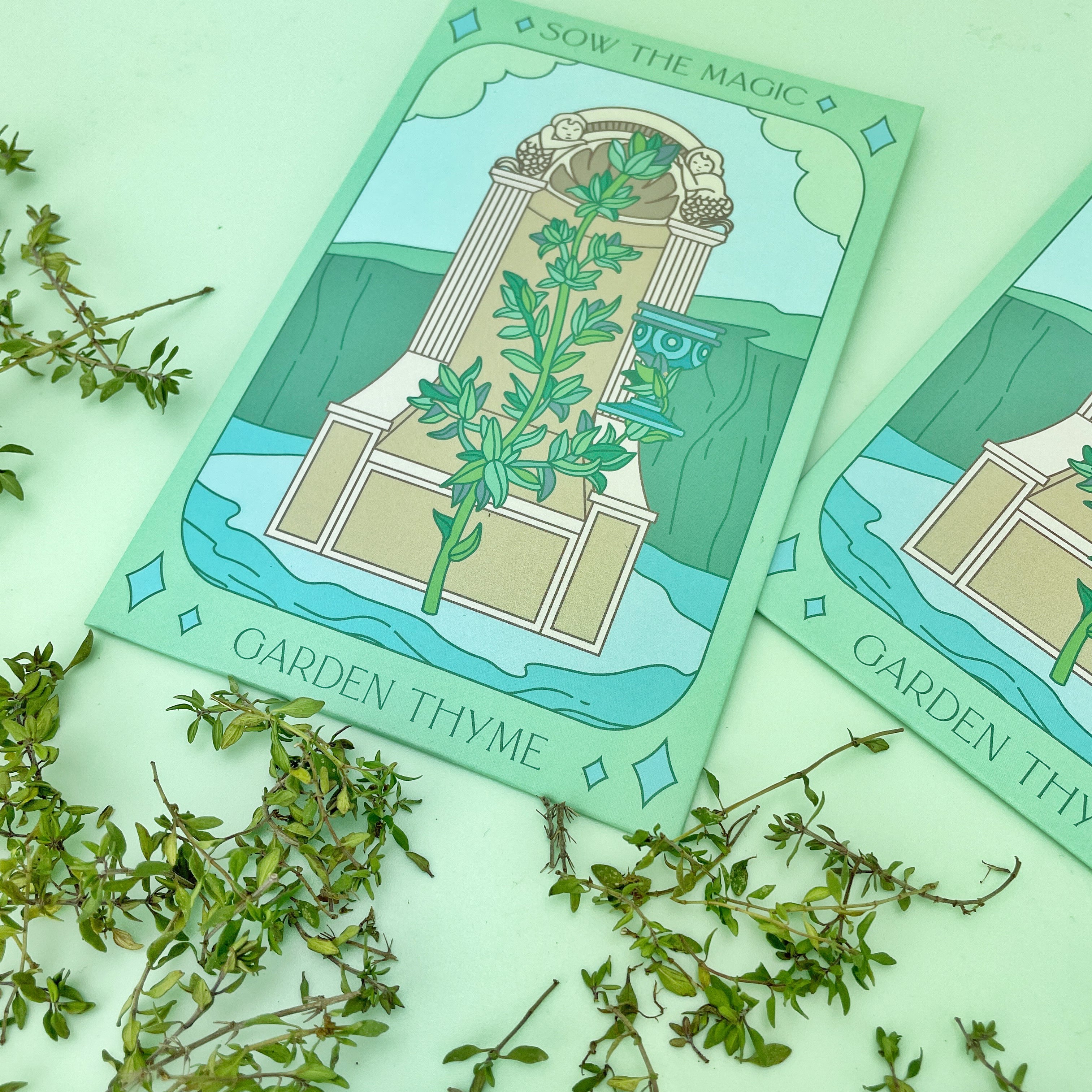 Garden Thyme Tarot Seed Packet